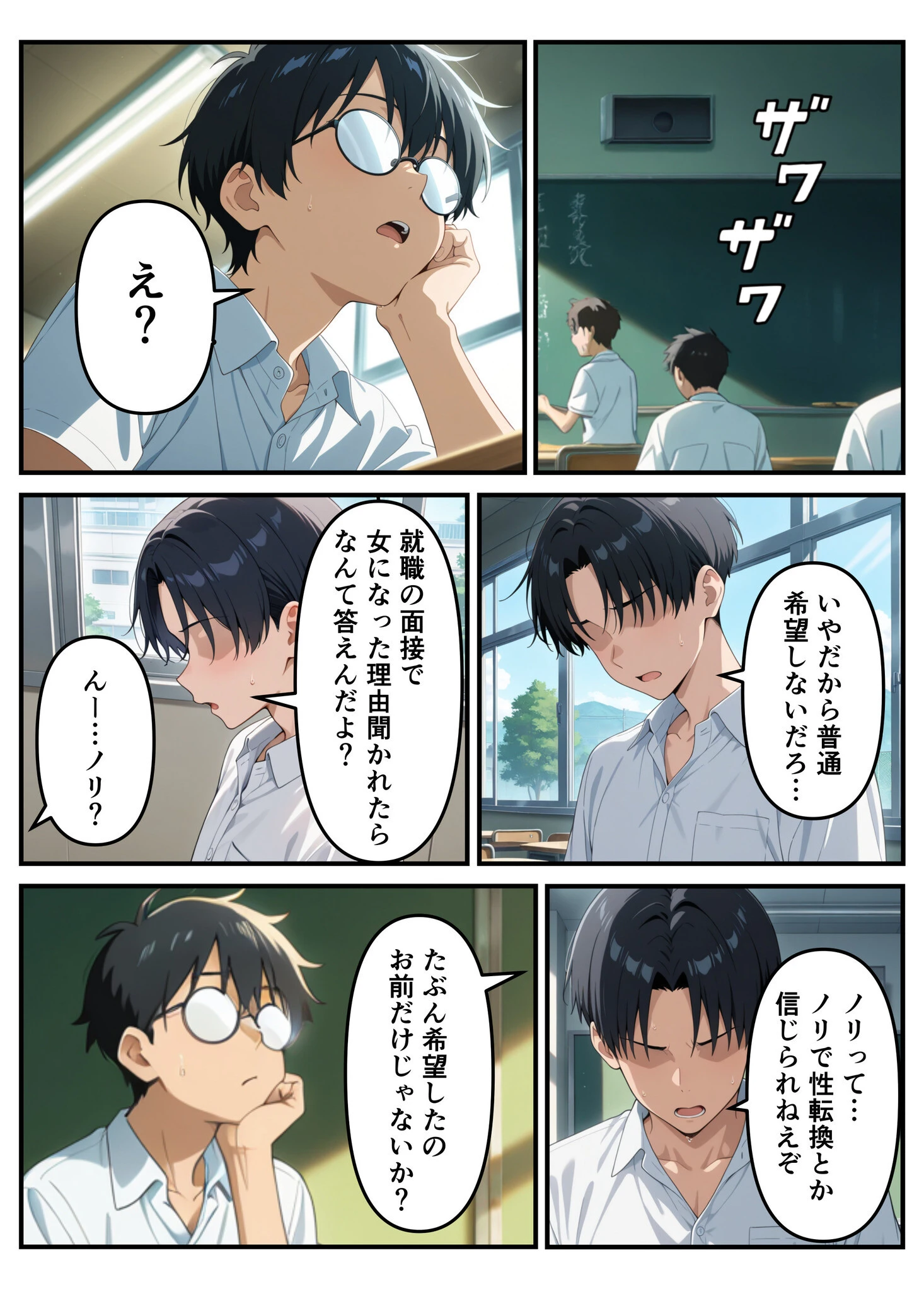 性転換希望調査に僕だけ希望するで出した結果、本当に女の子になってしまった話ページ3