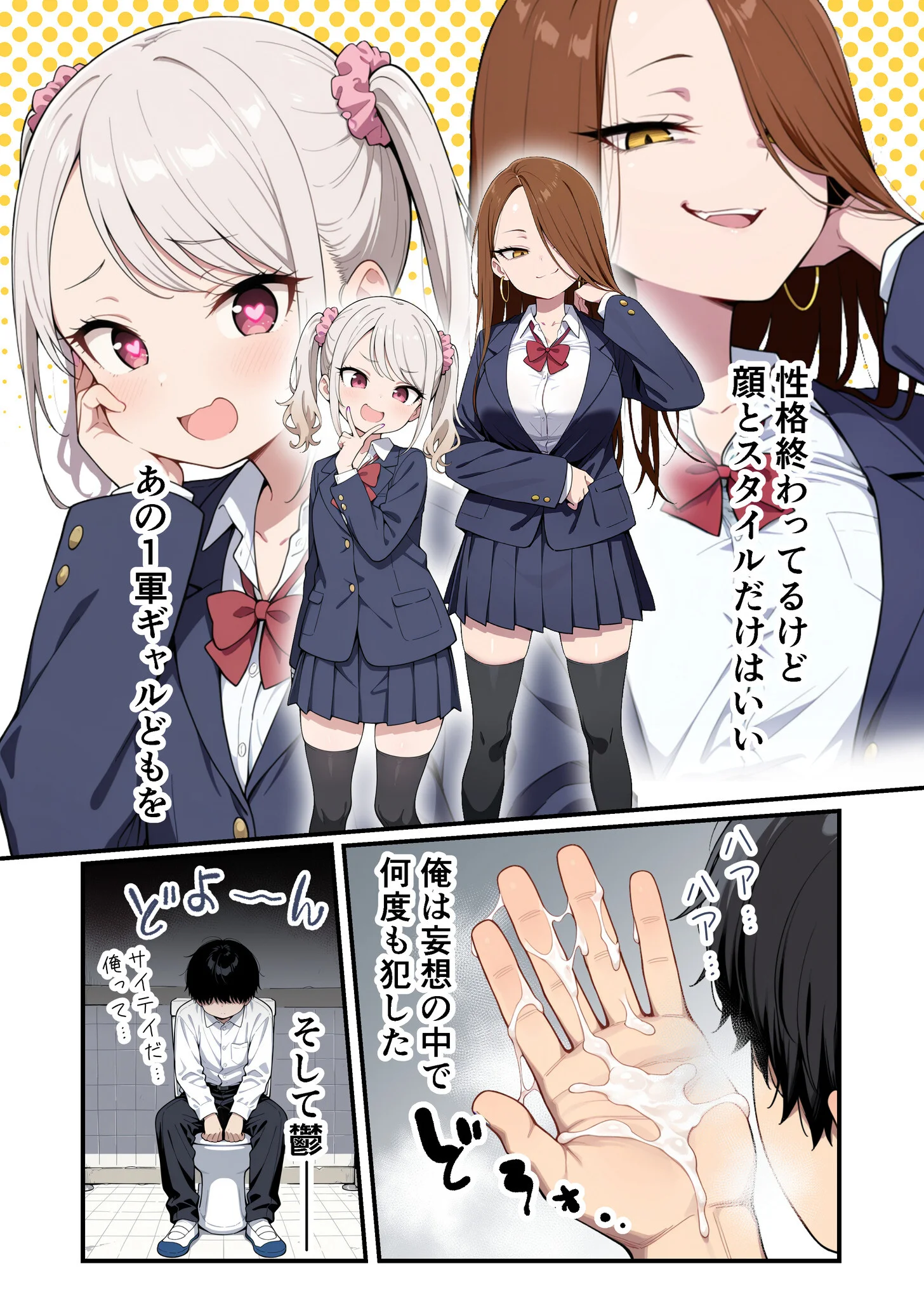 ゾンビに支配された学園で冴えない童貞のオタク君が少女たちの救世主になる話（1）ページ4