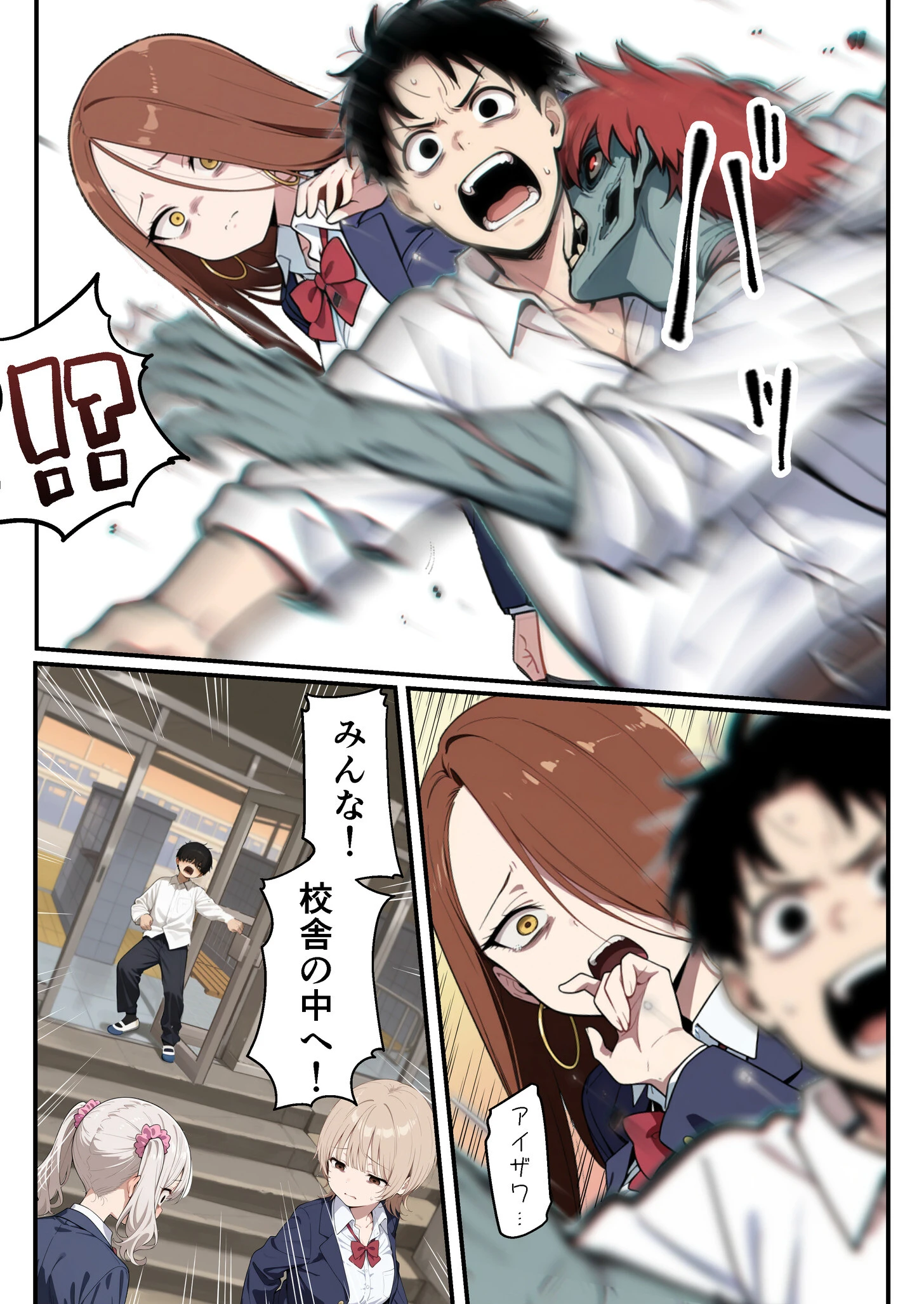 ゾンビに支配された学園で冴えない童貞のオタク君が少女たちの救世主になる話（1）ページ8