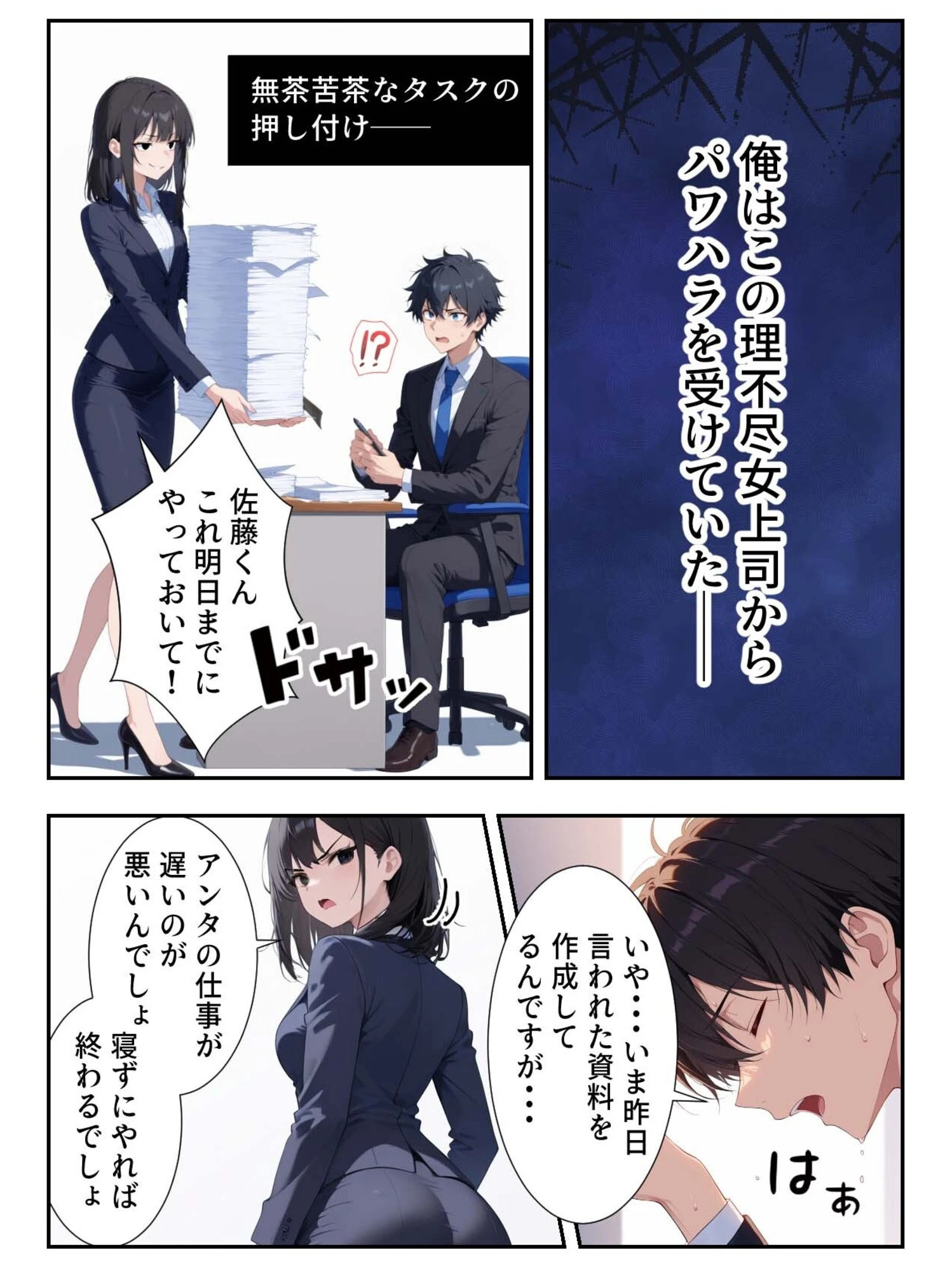 パワハラ女上司の弱みを握ったのでヤリたい放題した話ページ4