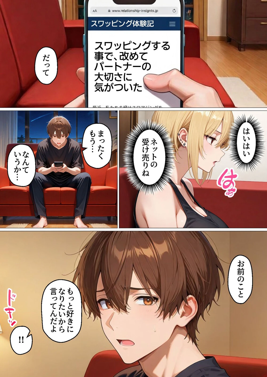 初めてのスワッピング〜色んな感情が入り乱れてすごく乱れた 10ページ5