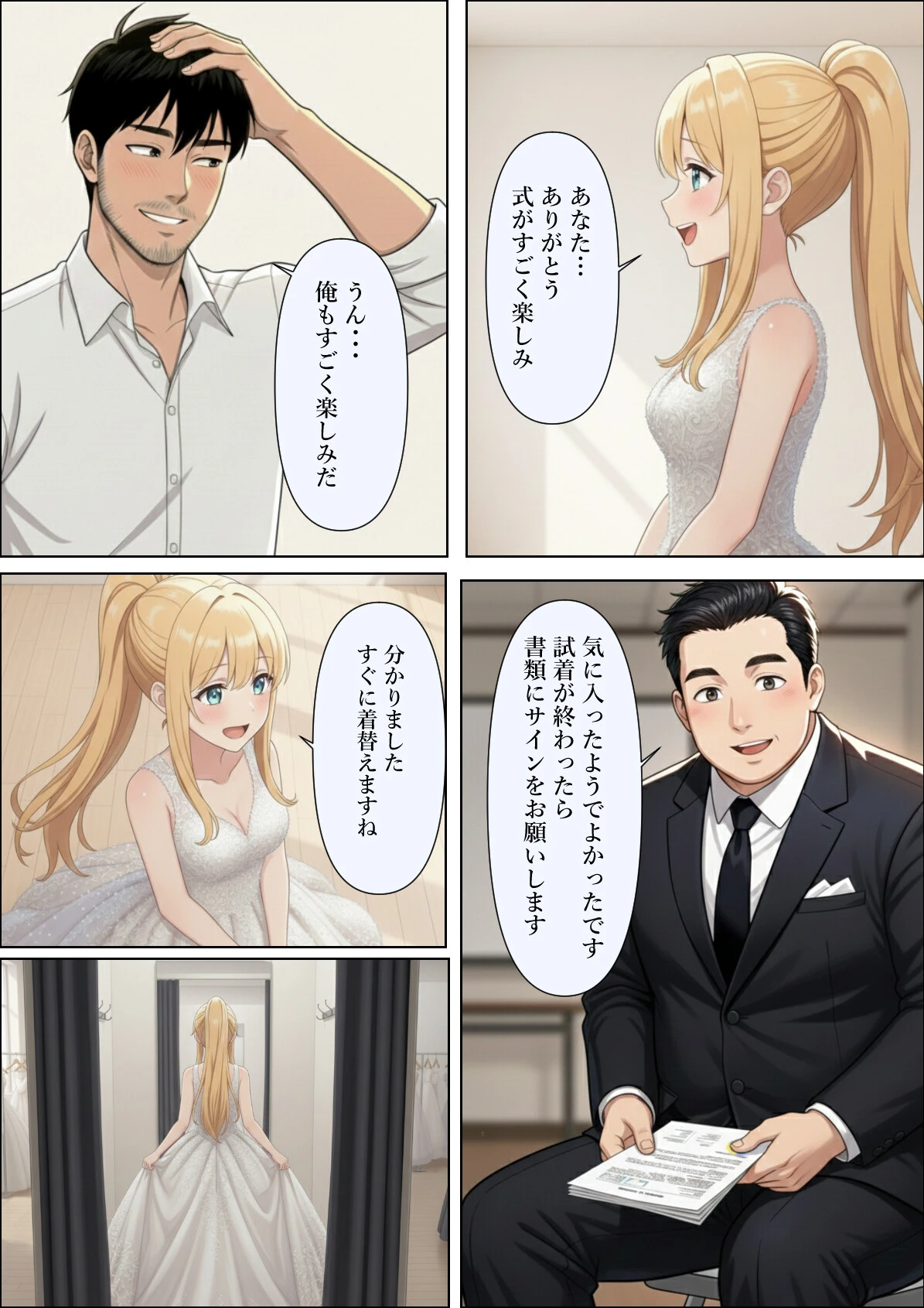 結婚式前夜に…ページ8