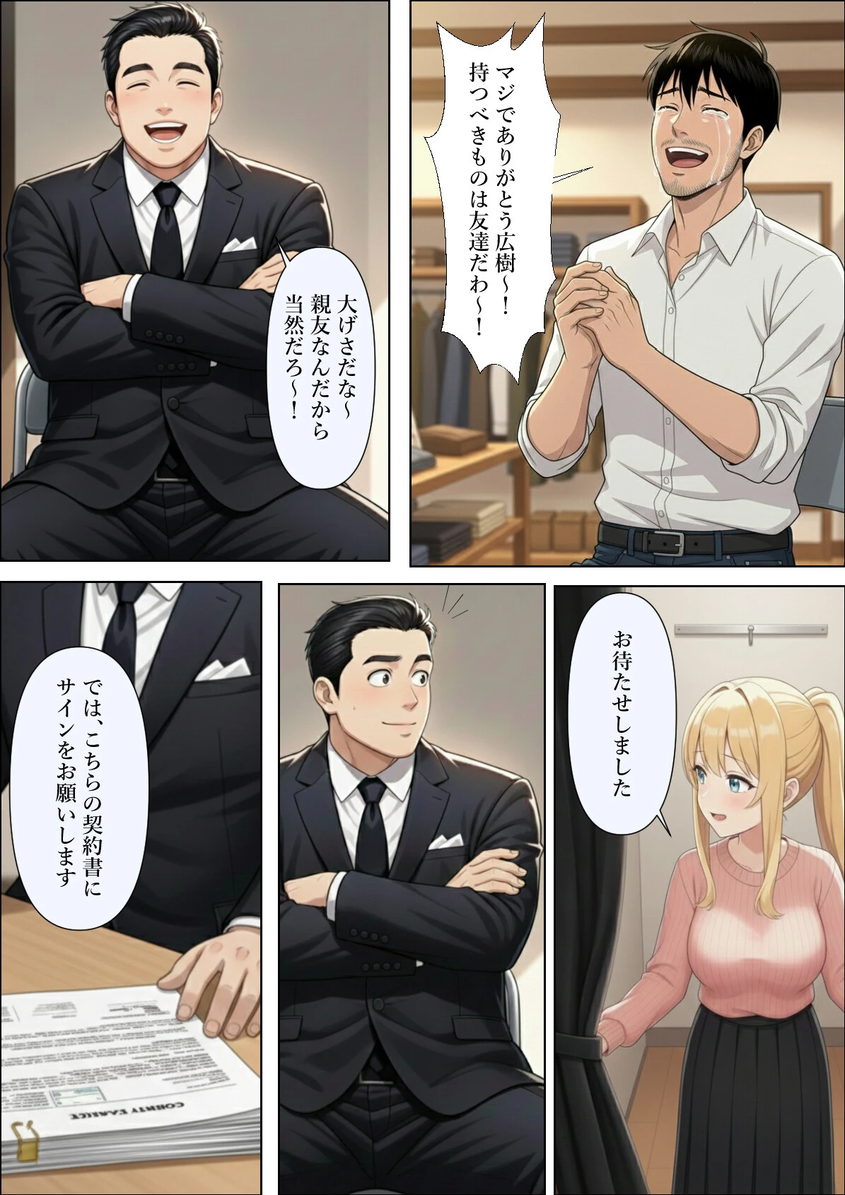 結婚式前夜に…ページ9