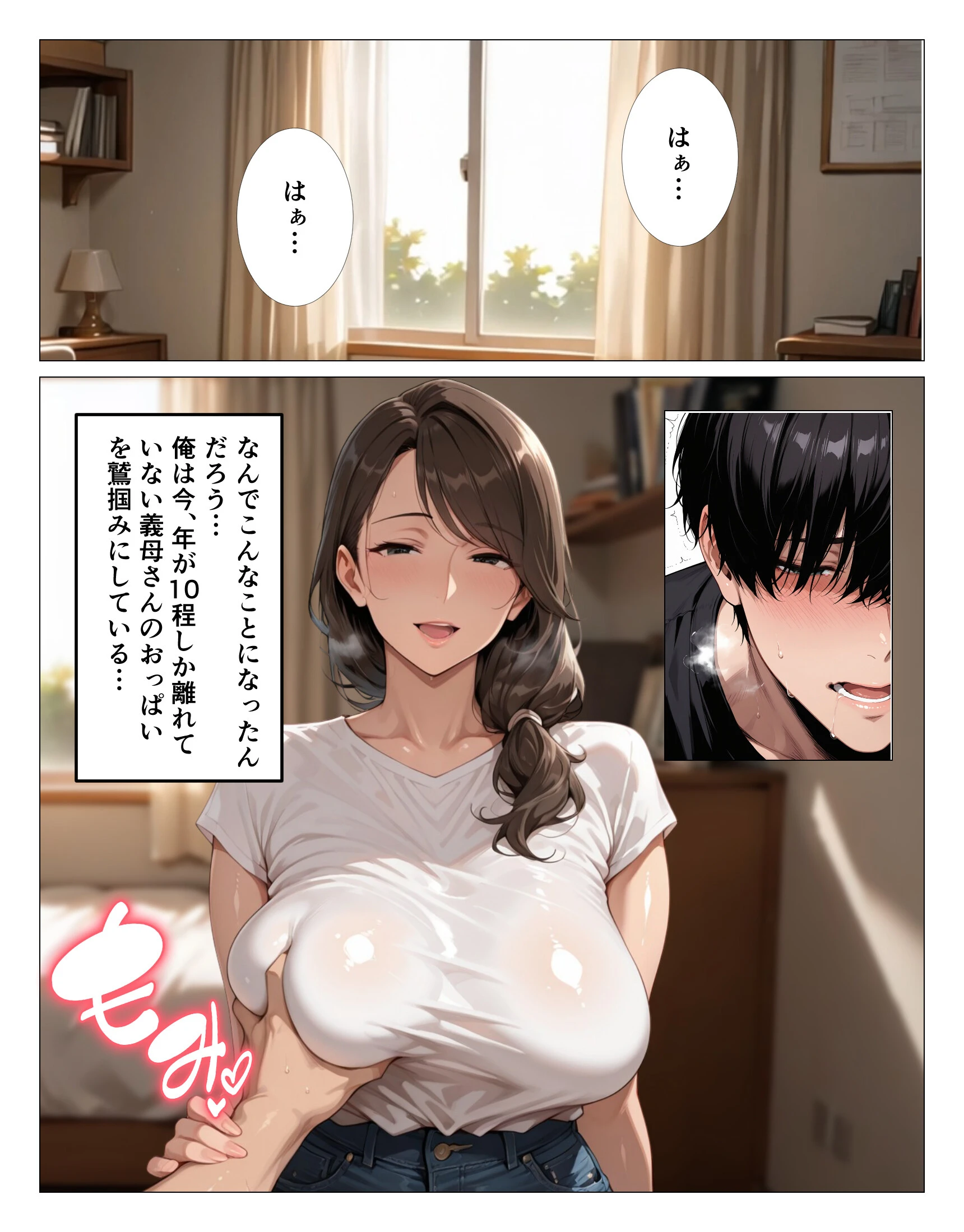 グイグイくる爆乳義母の授乳手コキでヌかれて中出しが止まらない
