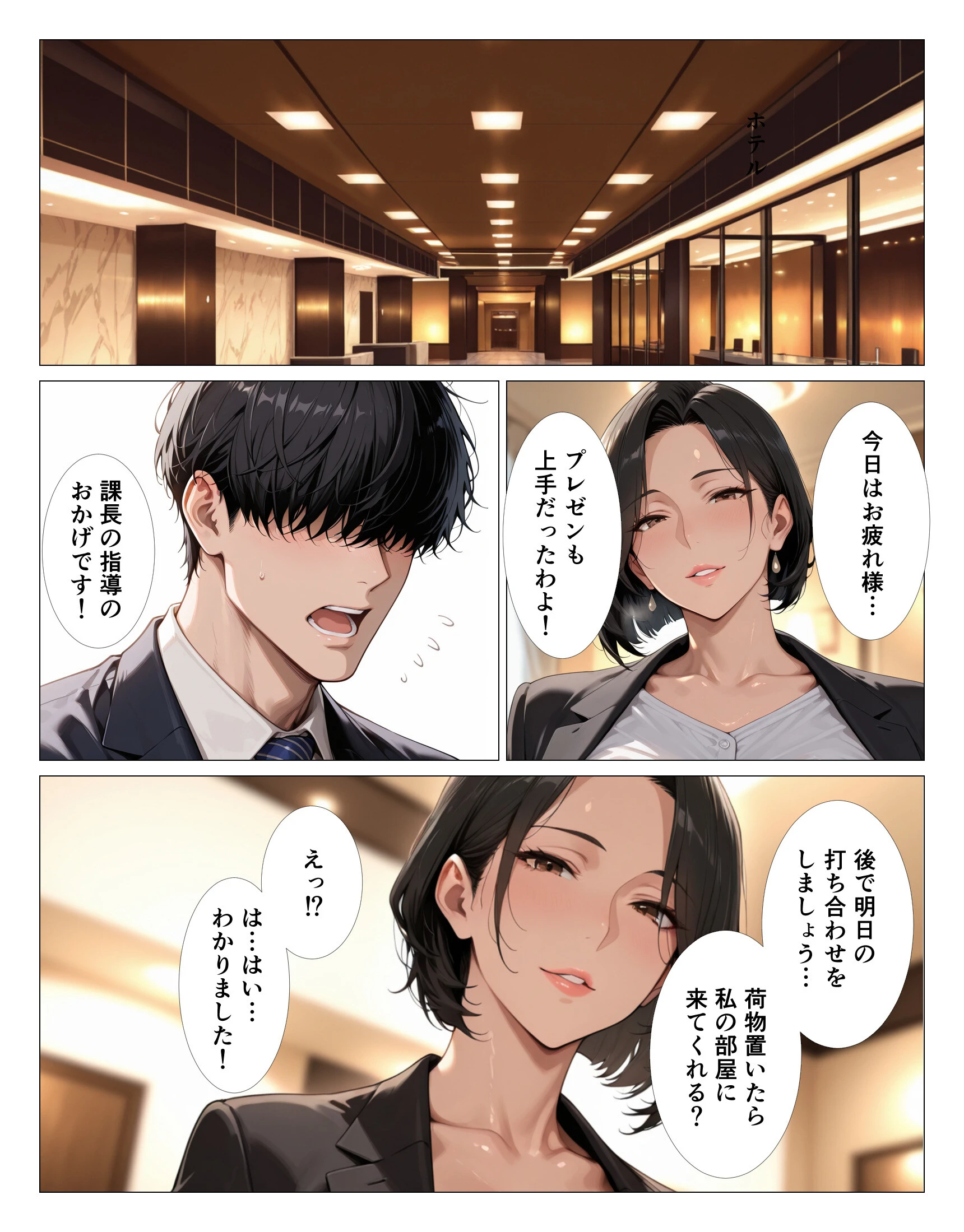 肉食過ぎるクールな上司に出張先で中出しさせられ続けた話ページ6