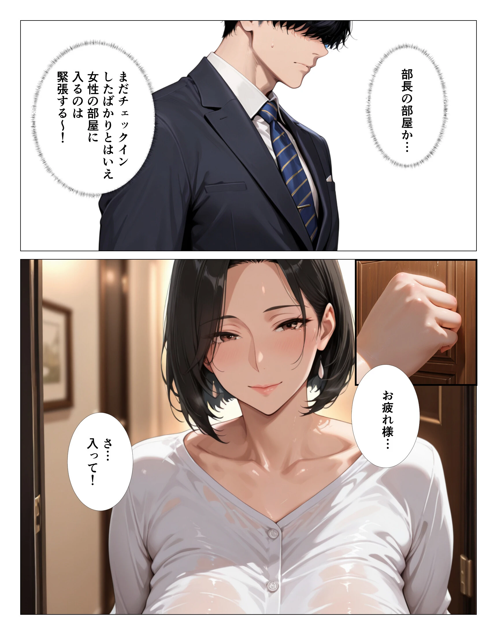 肉食過ぎるクールな上司に出張先で中出しさせられ続けた話ページ7