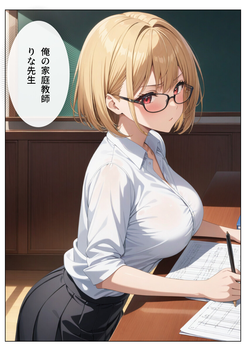 巨乳眼鏡家庭教師 快楽堕ちしたので中出ししてあげた（1）（単話）