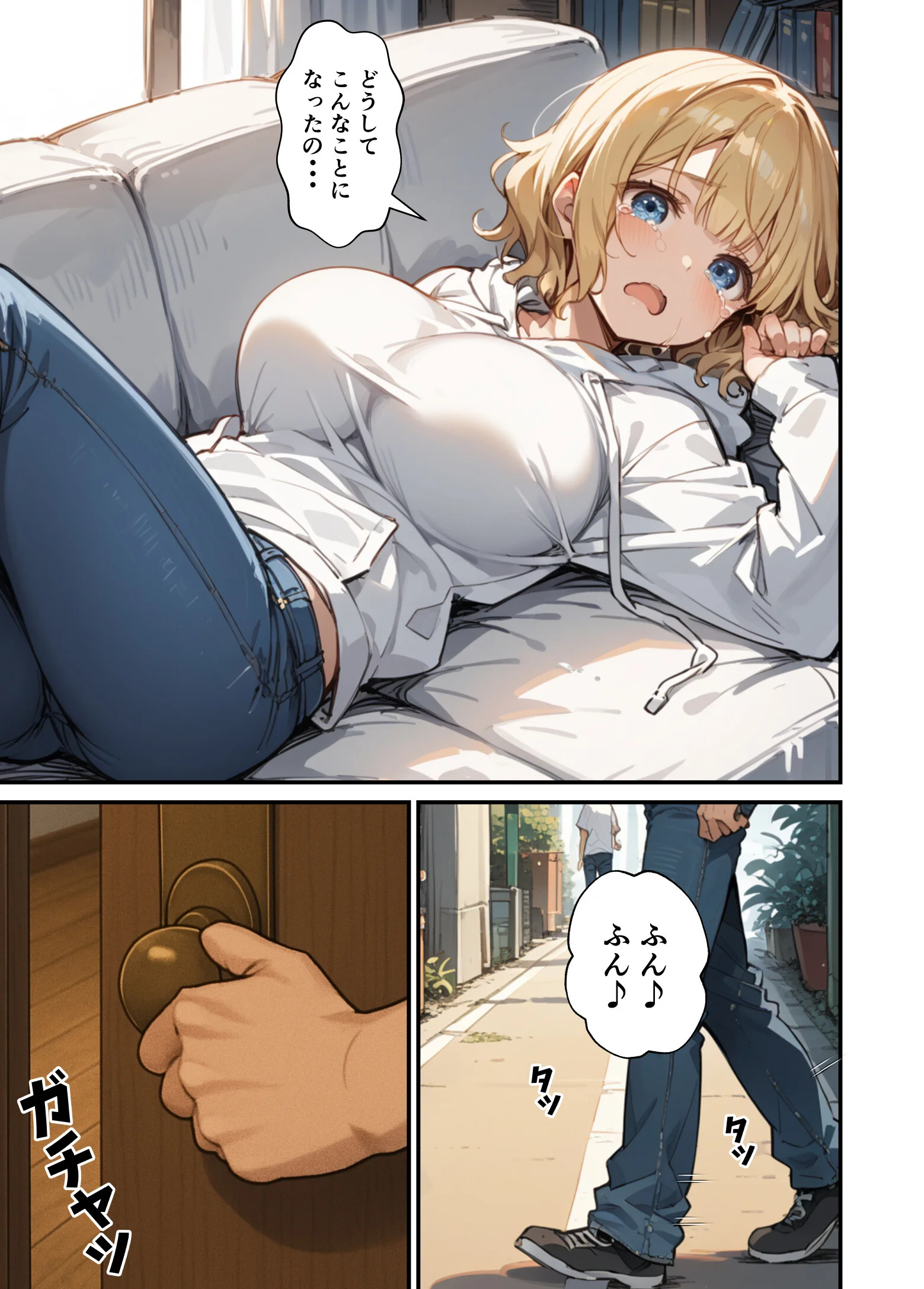 可愛い妹が失恋したので慰め上書き中出しセックスした話 モザイク版ページ5