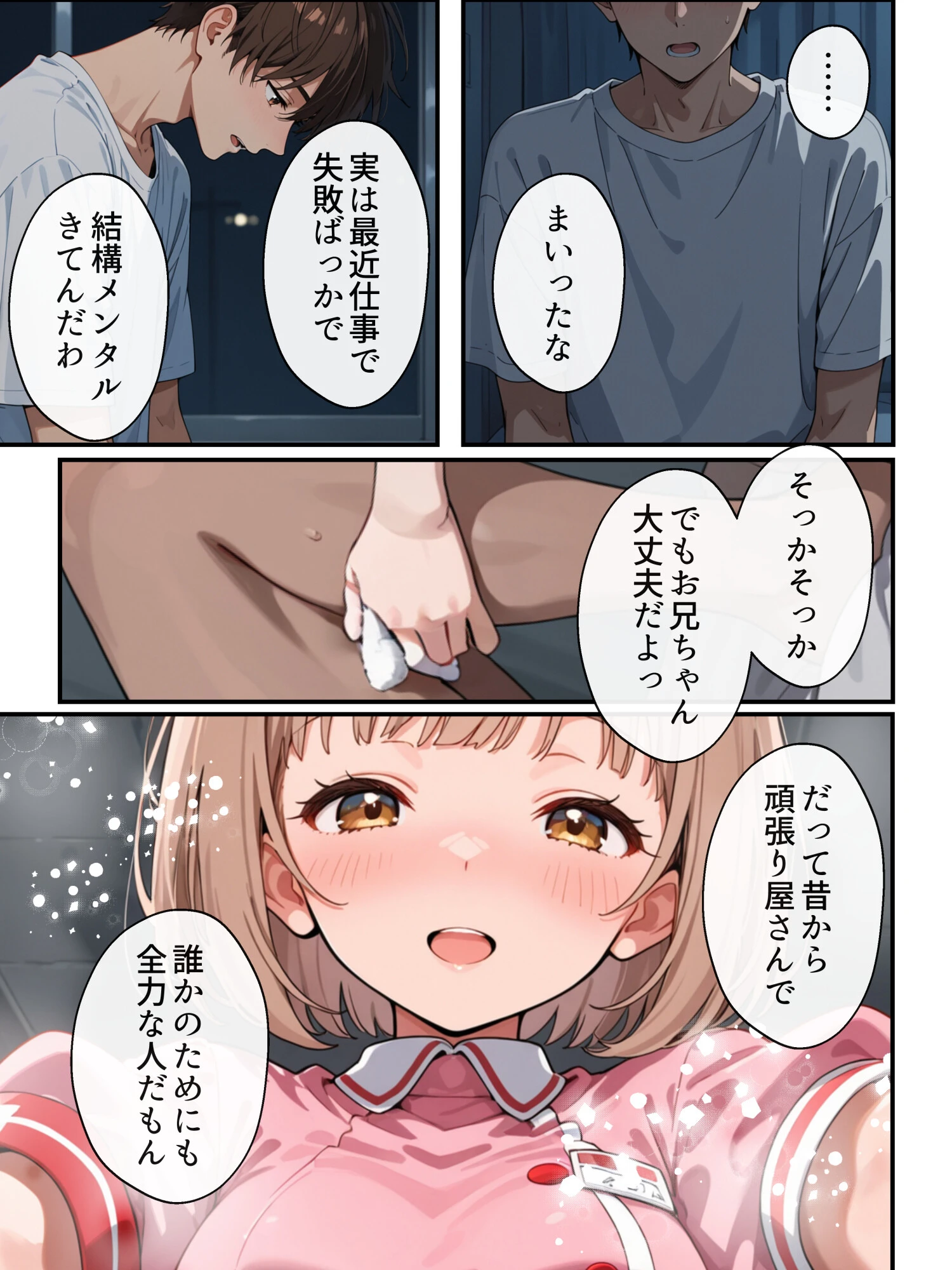 ナースのお仕事！入院先の担当看護師が巨乳妹だったので心も身体も癒してもらった話ページ8