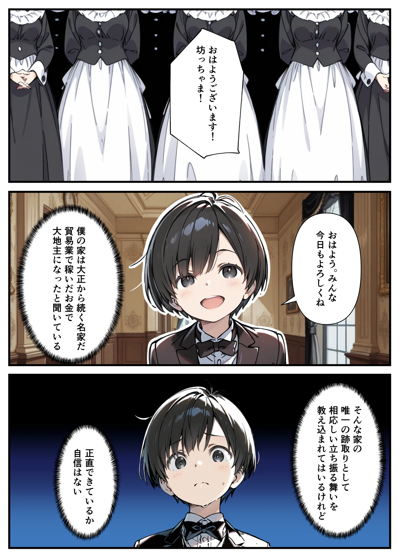 巨乳専属メイドにえっちな英才教育される話 モザイク版