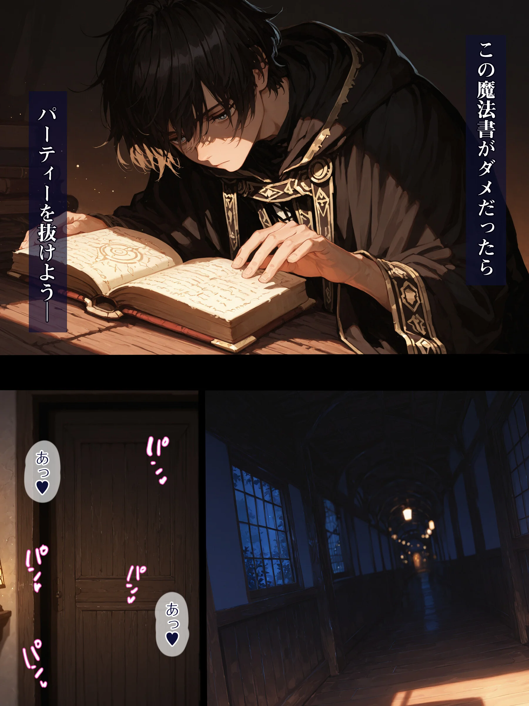 幼馴染冒険者パーティーのお荷物魔法使いオレ 失われた高等魔法スリープを覚えて皆にようやく恩返し!と思ったけど性欲を抑えきれずパーティーメンバーの眠姦孕ませレ○プに使ってしまう◆ページ13