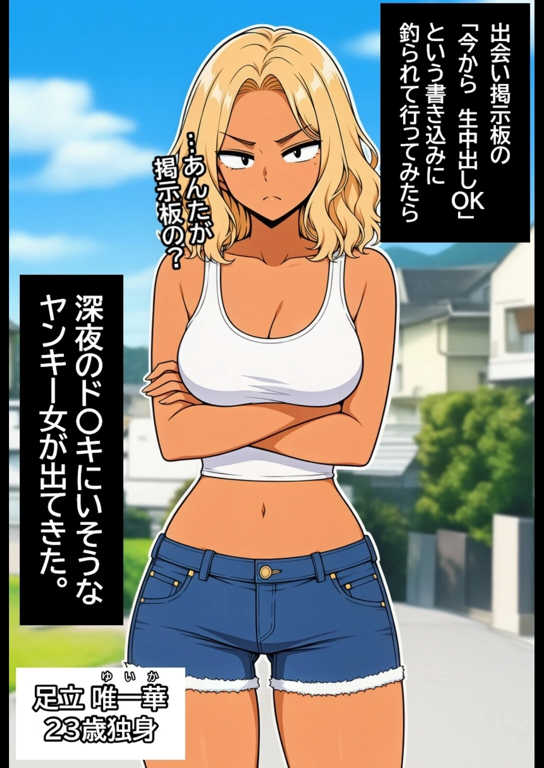 深夜のド〇キにいそうなヤンキー女を孕ませる。