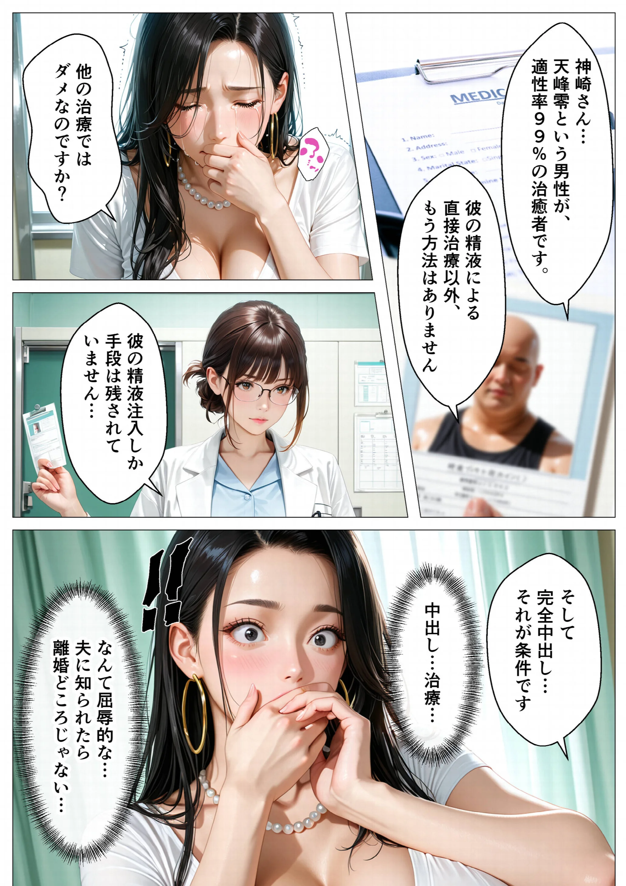 精液治療〜治療と称して放尿アクメするまで母娘を犯してみた〜ページ5