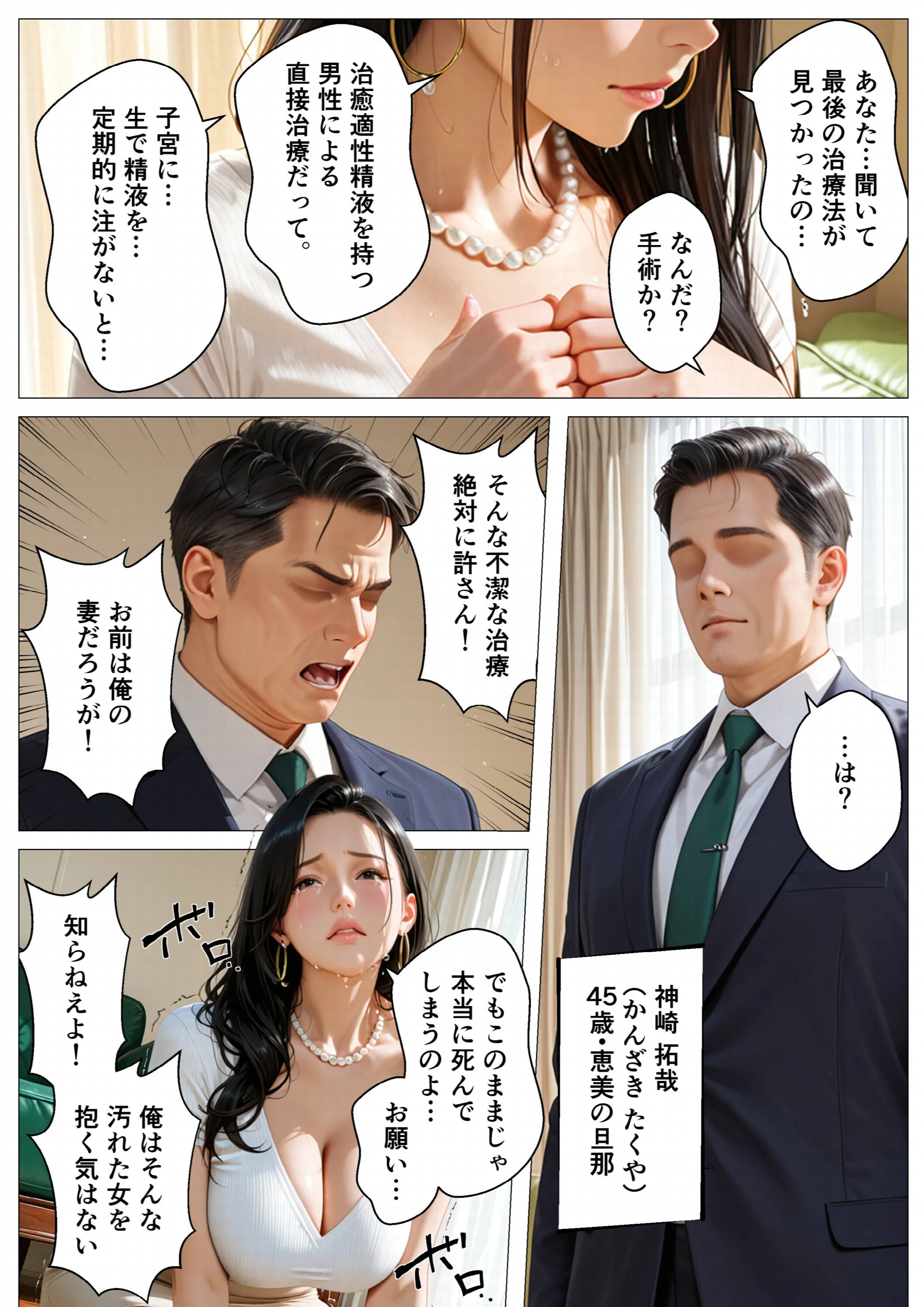 精液治療〜治療と称して放尿アクメするまで母娘を犯してみた〜ページ7