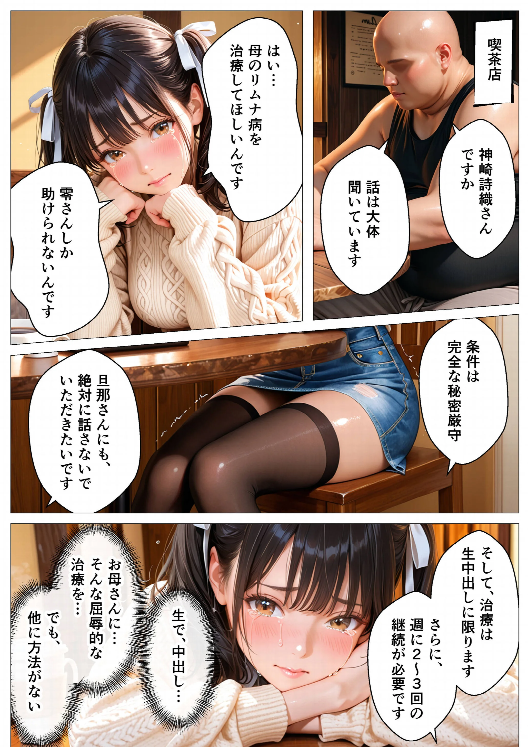 精液治療〜治療と称して放尿アクメするまで母娘を犯してみた〜ページ9