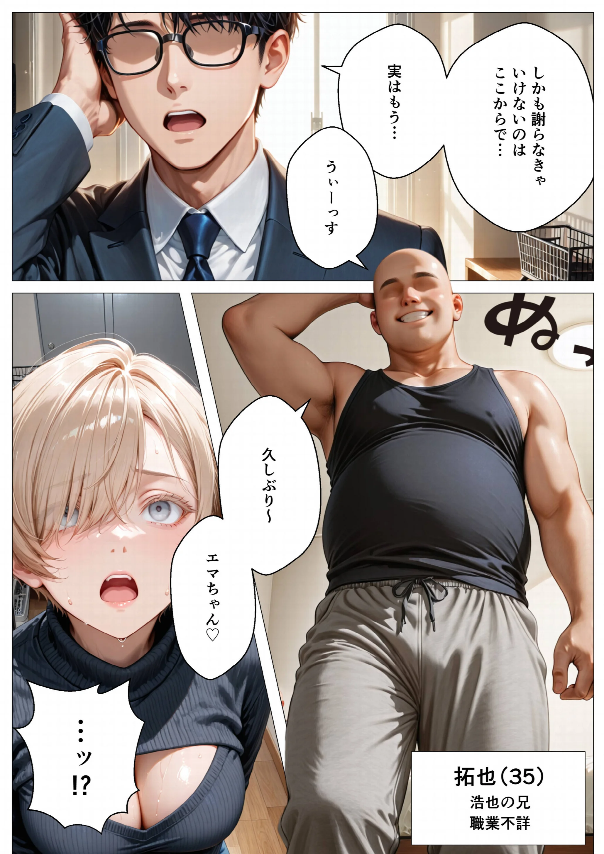 キモ義兄と強●同居〜初めてのデカチンで汗だく本気セックス、乳首ビンビン放尿アクメに堕ちた新妻〜ページ9