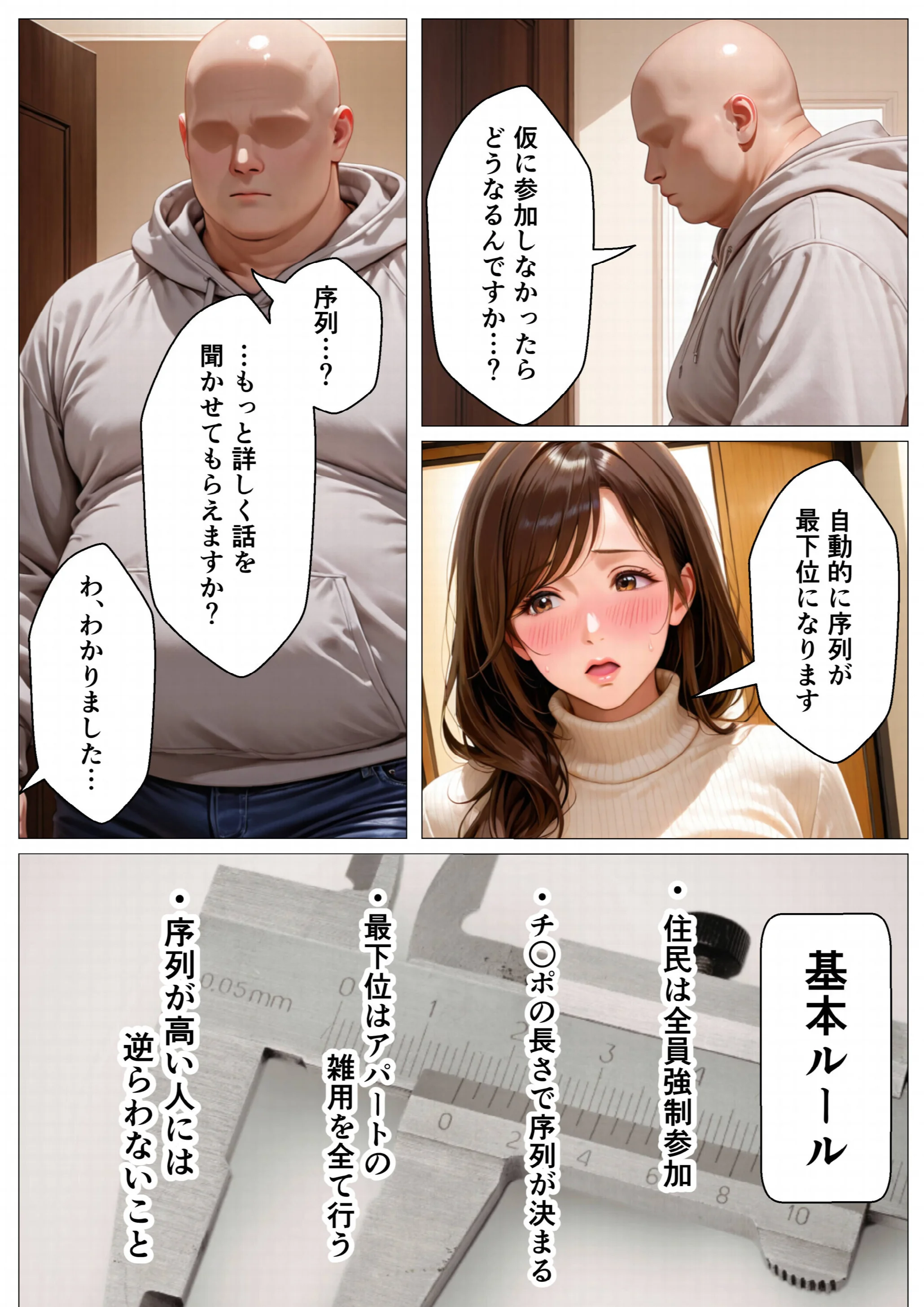 俺のアパートはチンポの長さで序列が決まる世界ページ4