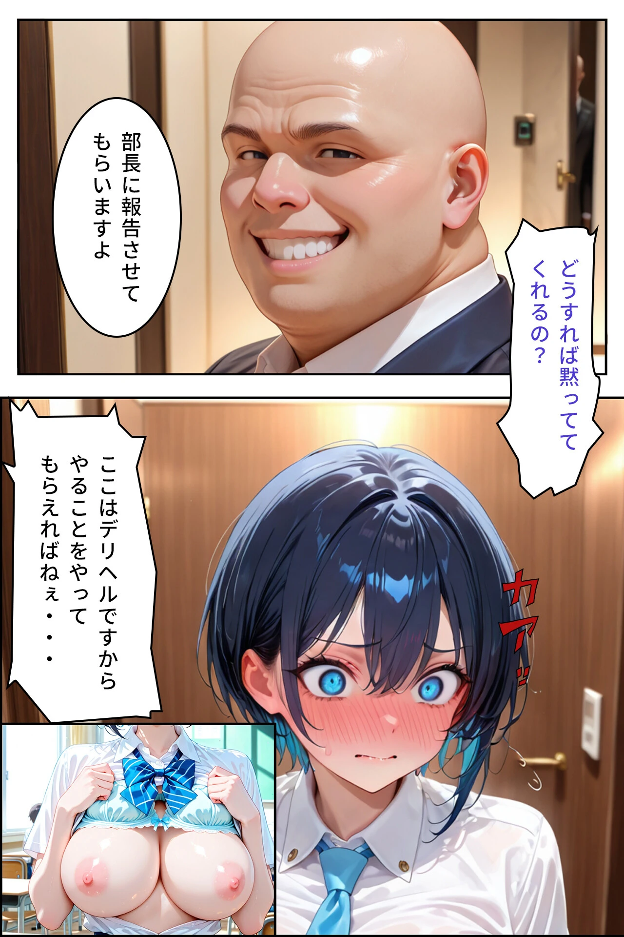 デリヘルを呼んだら性悪な上司が来たページ10