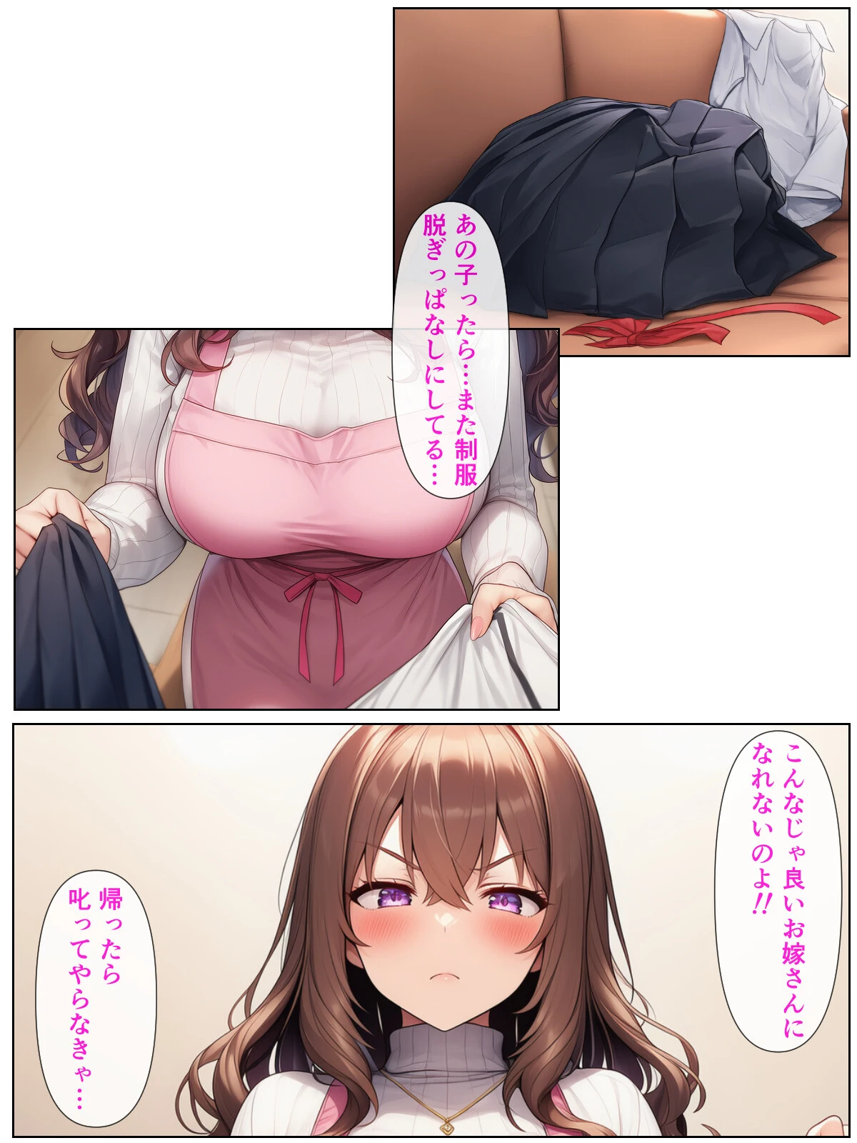 清楚系アラフォー人妻は欲求不満で娘の彼氏とらぶらぶえっちする話ページ8