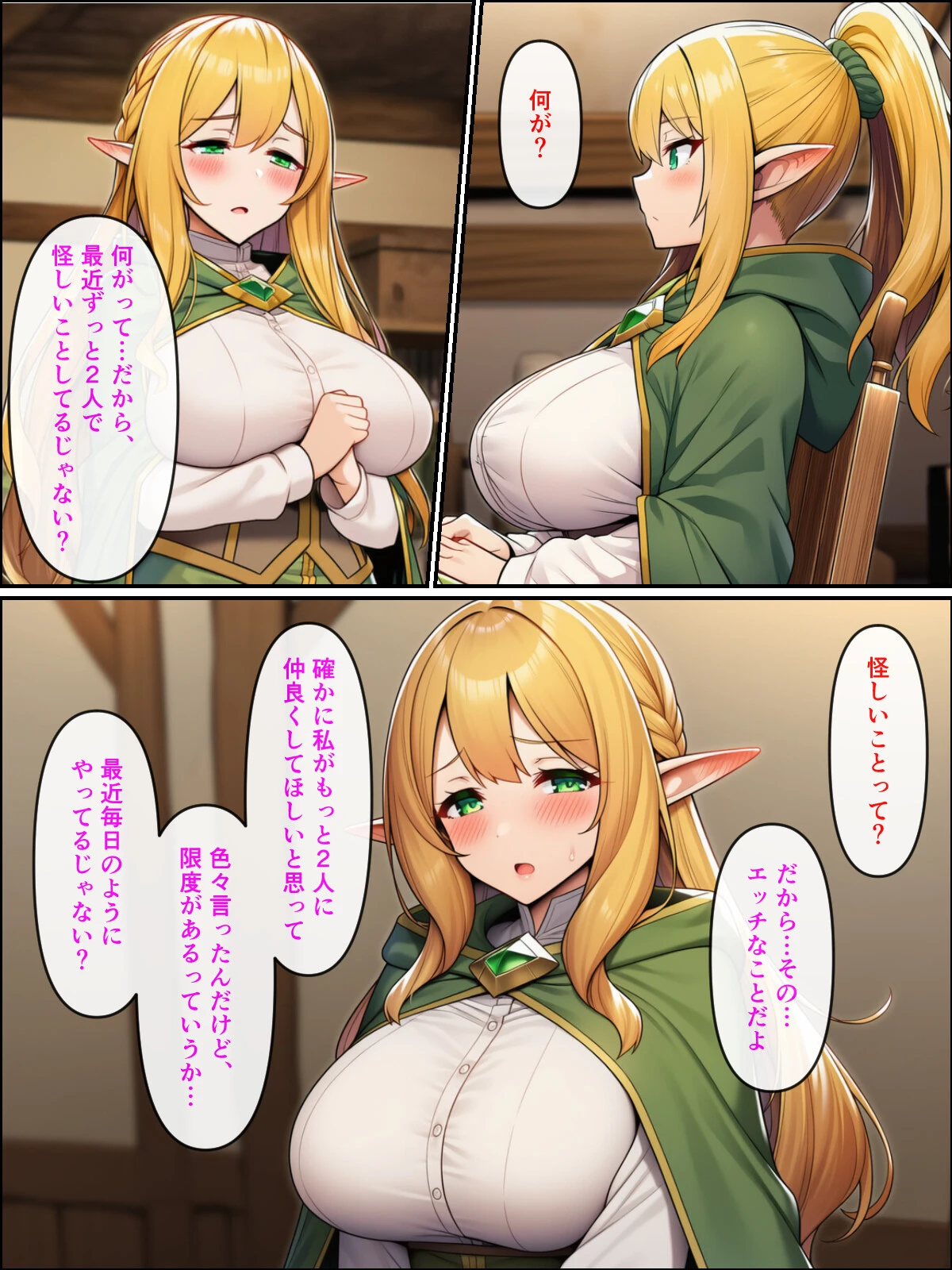 異世界転生して美人巨乳エルフ親子とらぶらぶセックスする話2 〜母編〜ページ7