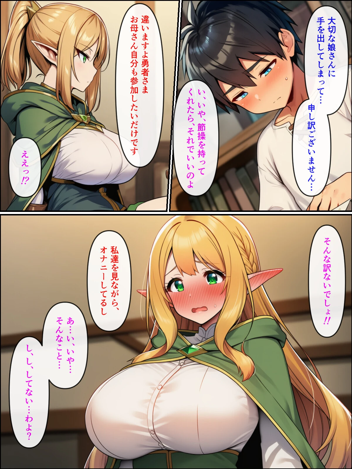 異世界転生して美人巨乳エルフ親子とらぶらぶセックスする話2 〜母編〜ページ9