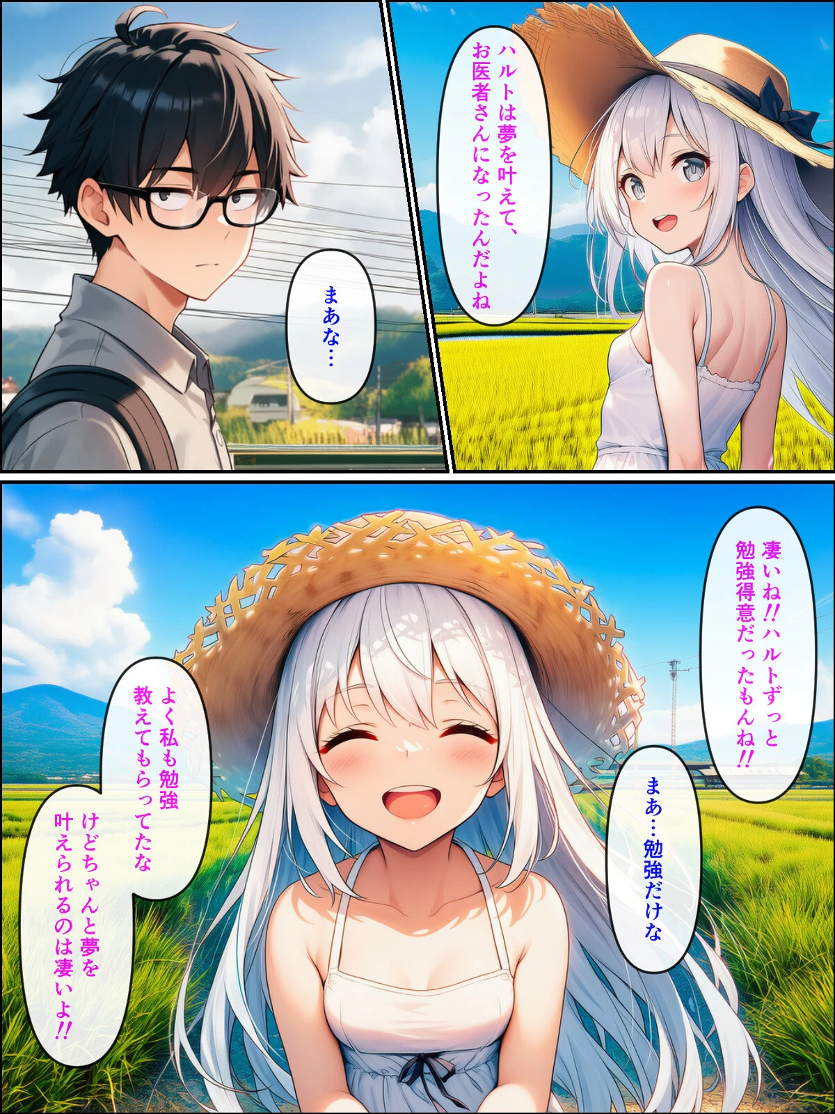 久しぶりに帰った田舎で、幼なじみと思い出巡りする話ページ9