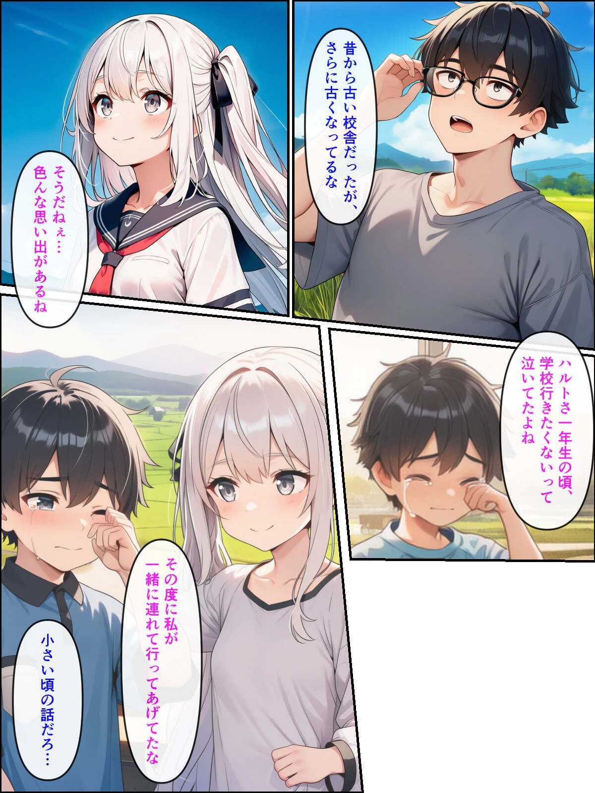 久しぶりに帰った田舎で、幼なじみと思い出巡りする話ページ14