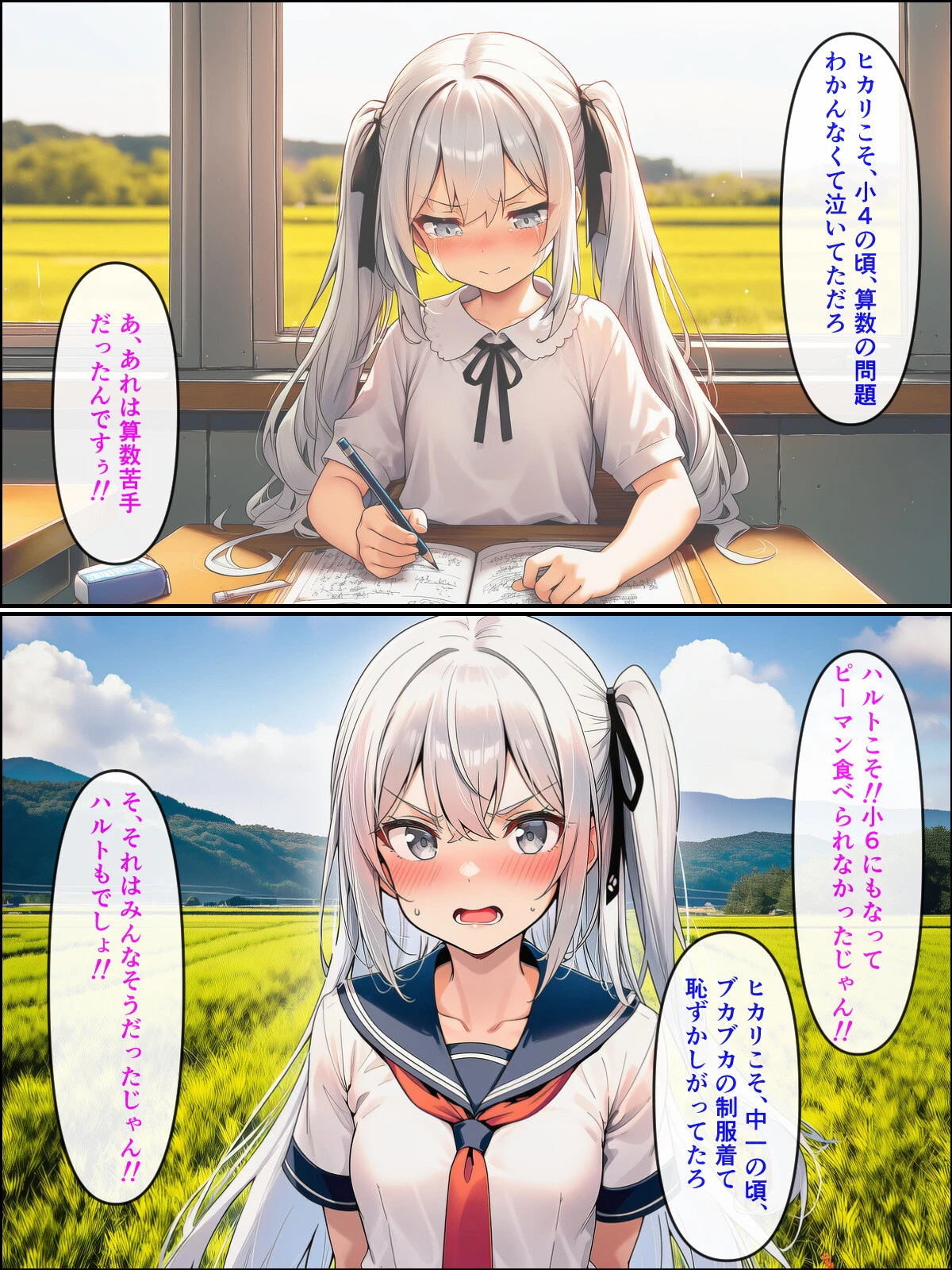 久しぶりに帰った田舎で、幼なじみと思い出巡りする話ページ15