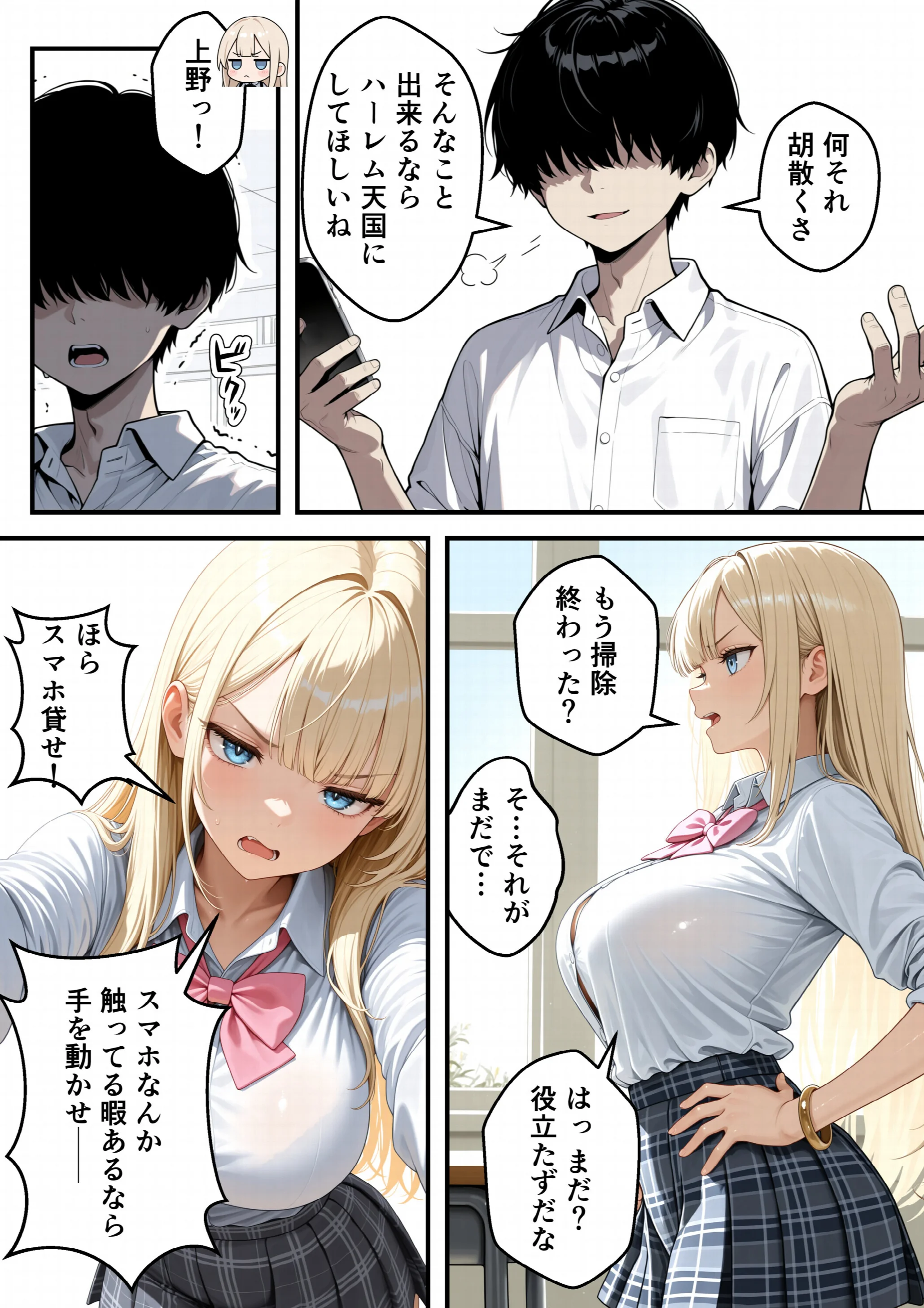 いじめられっ子の僕が催●アプリで性悪ギャルから逆レ○プ_搾精ハーレム地獄ページ13