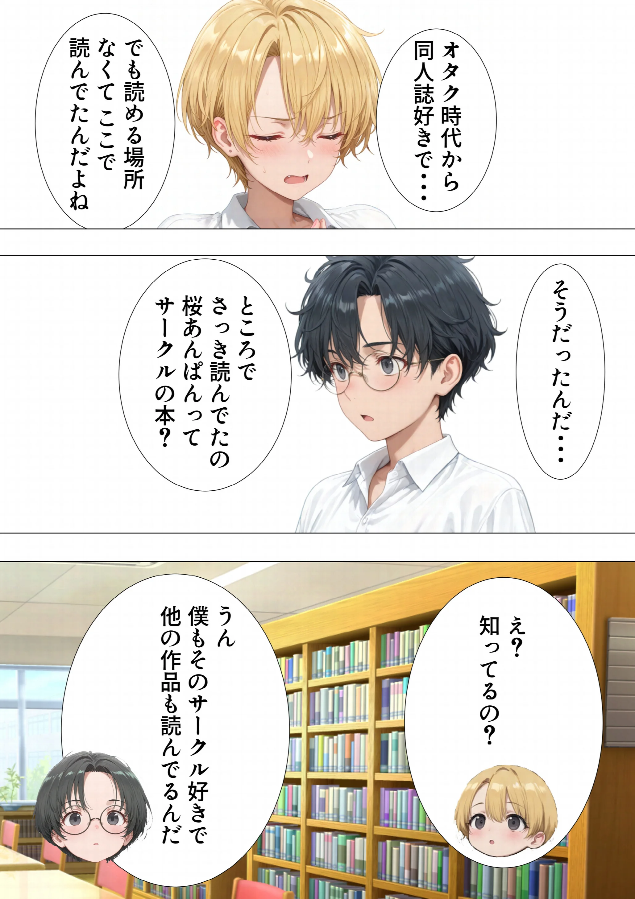 エロ同人大好きな女子校生ギャルがクラスメイトと初濃厚SEXページ7