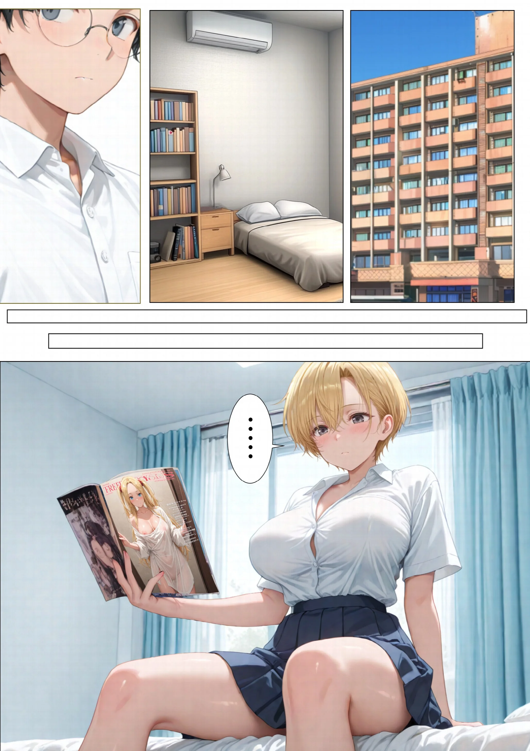 エロ同人大好きな女子校生ギャルがクラスメイトと初濃厚SEXページ9