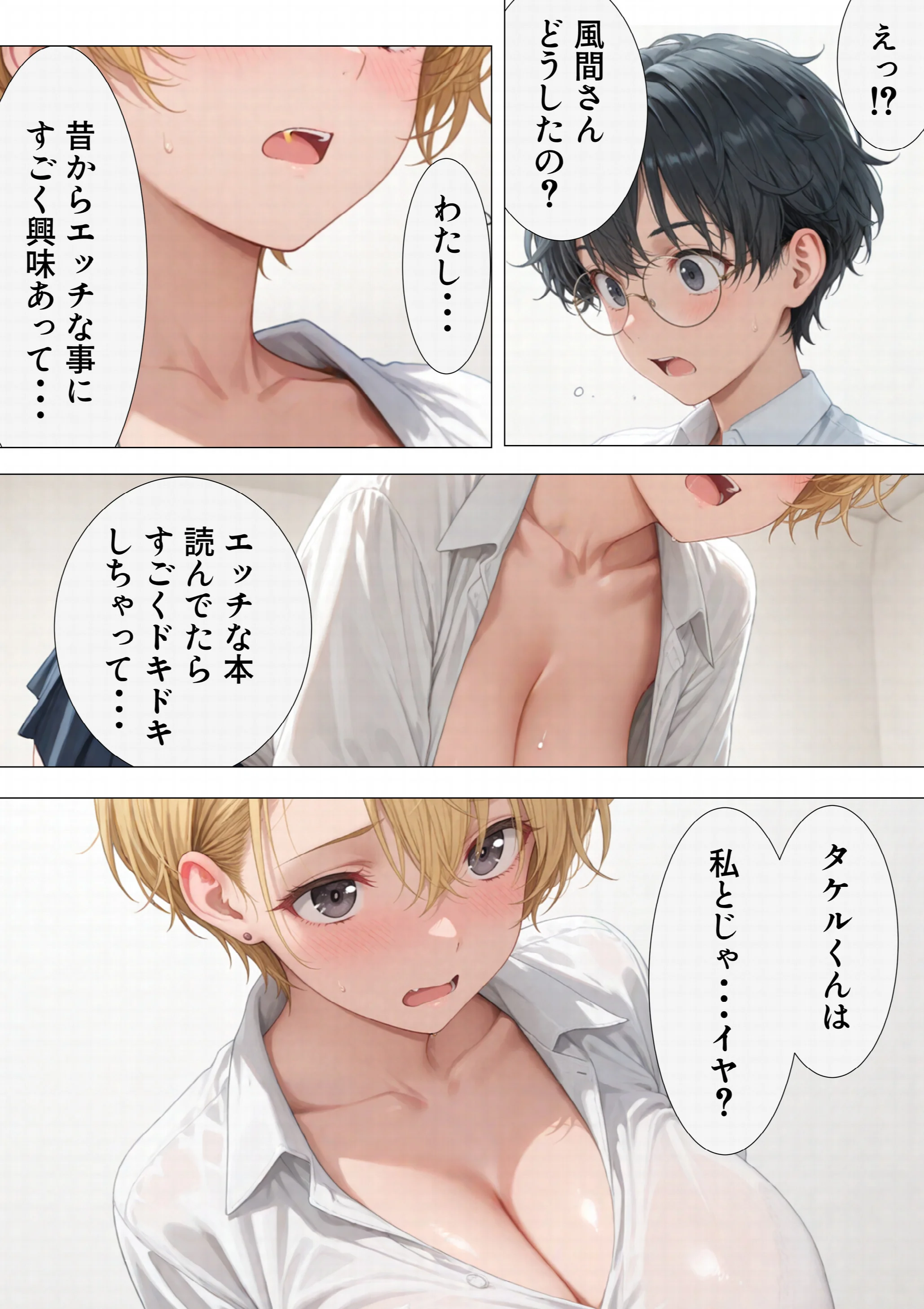 エロ同人大好きな女子校生ギャルがクラスメイトと初濃厚SEXページ11