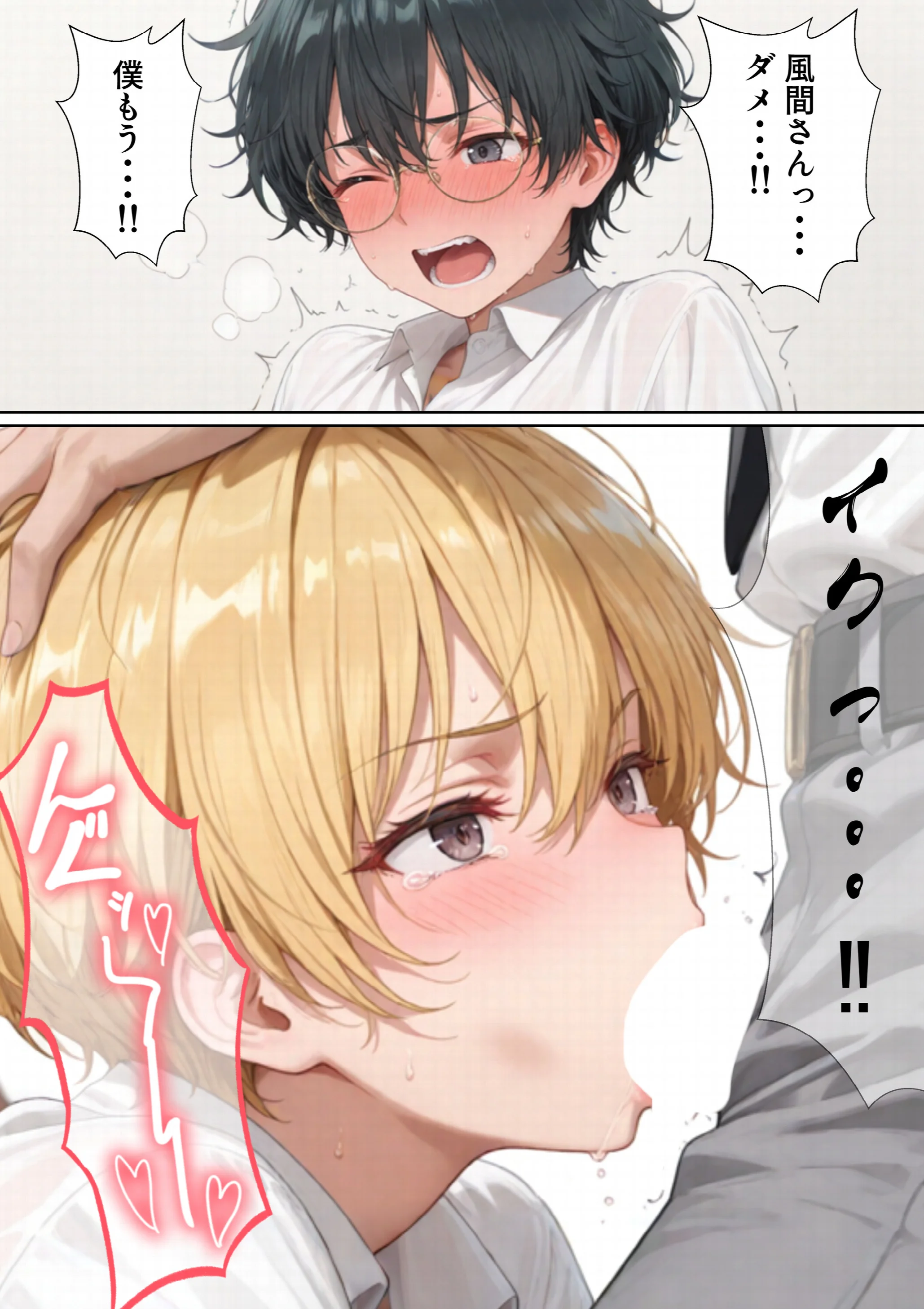 エロ同人大好きな女子校生ギャルがクラスメイトと初濃厚SEXページ15