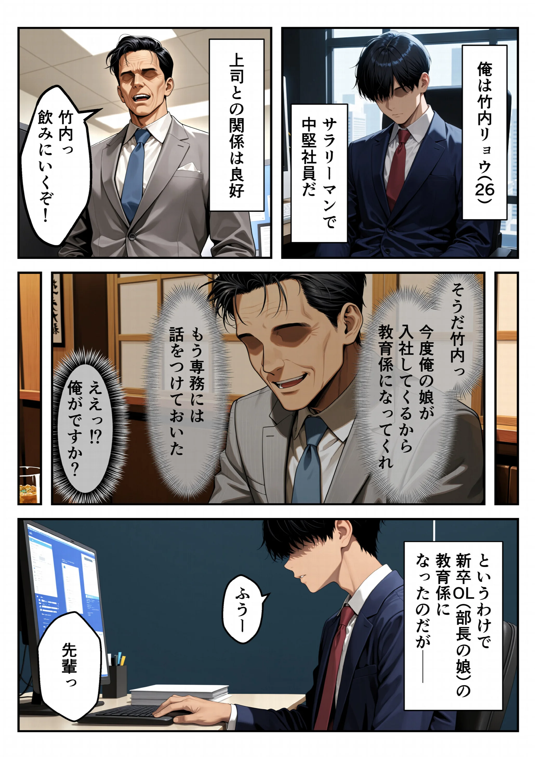 見た目120点の後輩新卒OLを教育するはずが逆に射精管理された(1)(単話)