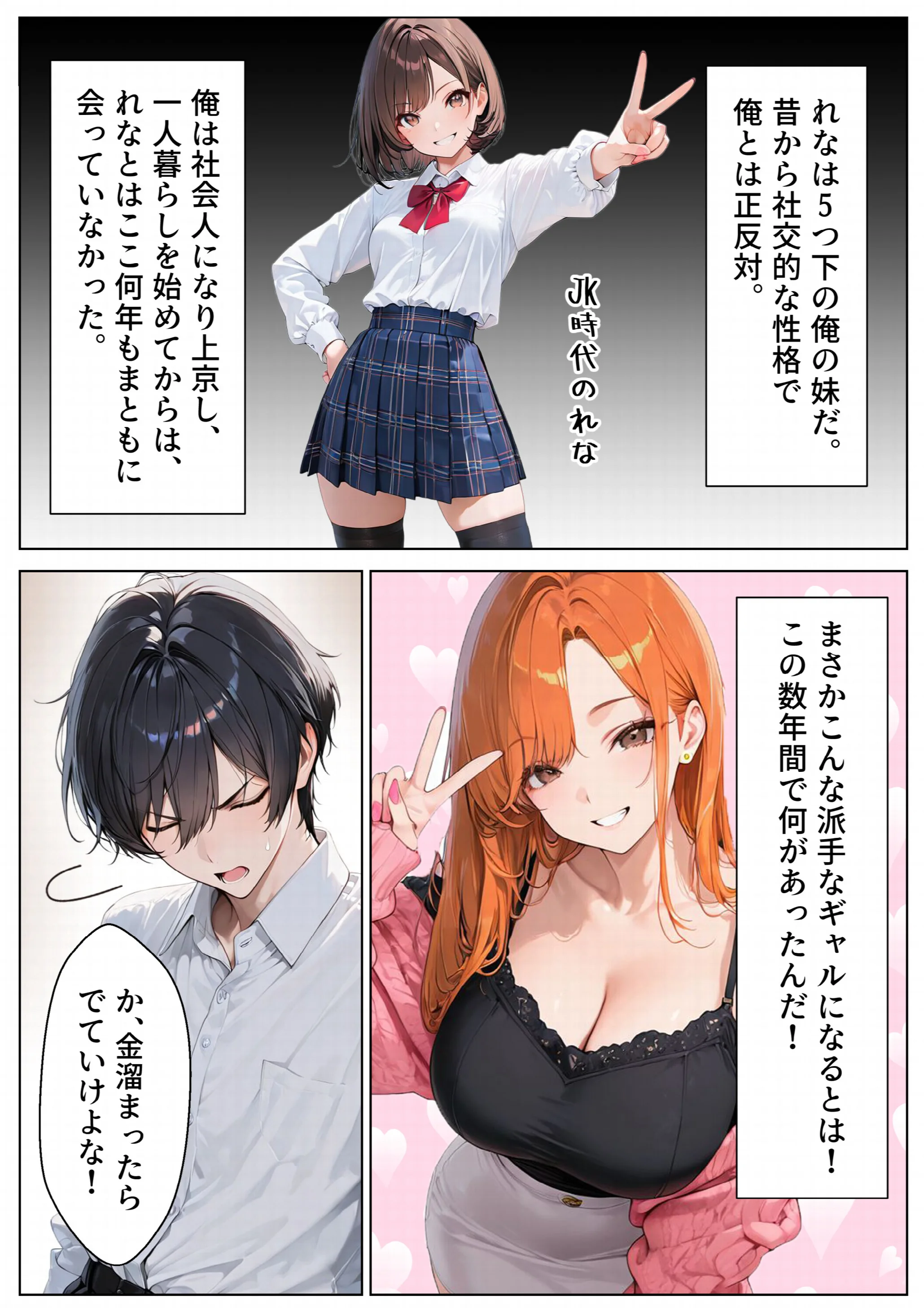 OLギャルになった妹を家賃代わりに中出しする話ページ6