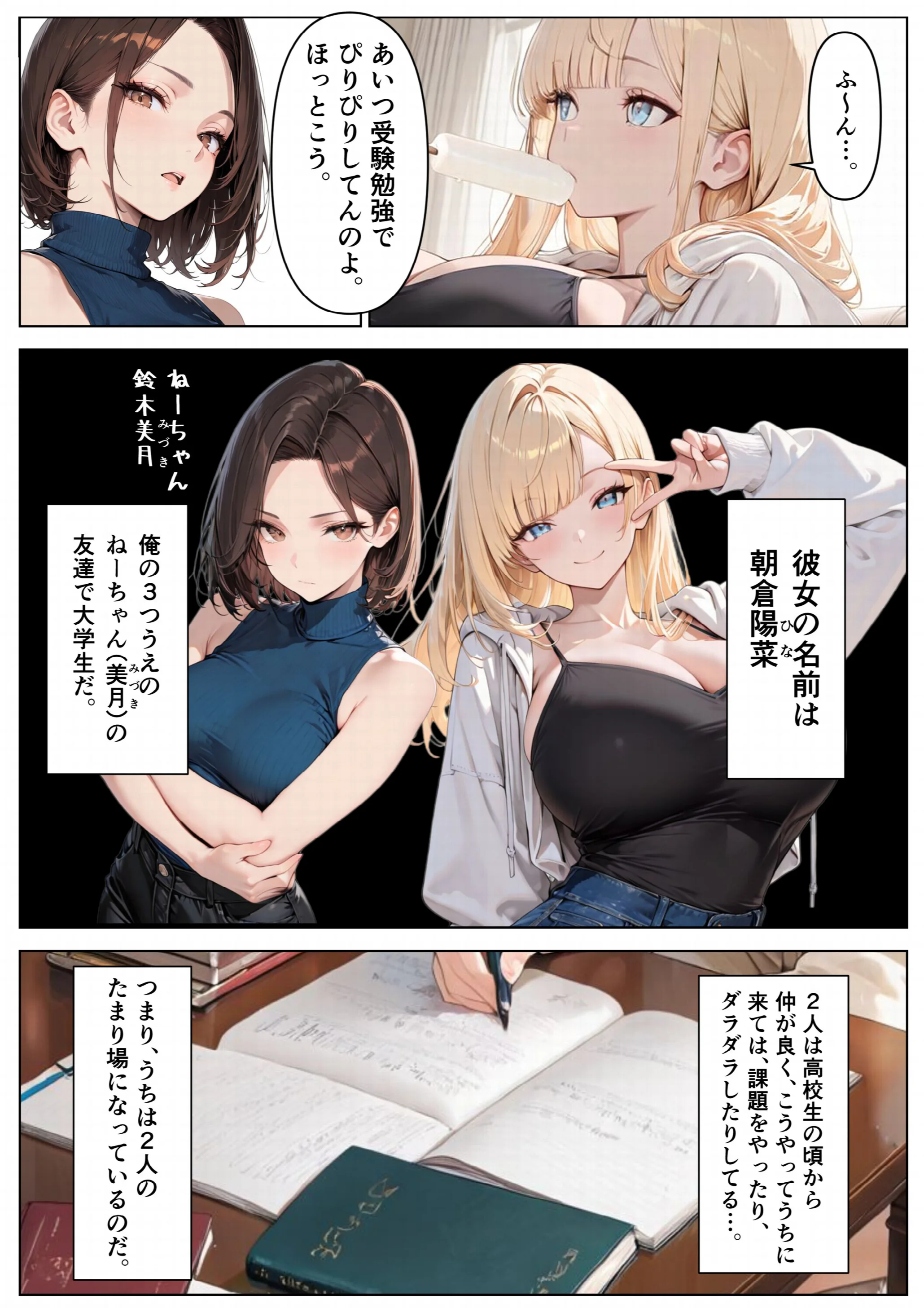 ねーちゃんの友達の爆乳ギャルに何度も射精管理された話ページ4