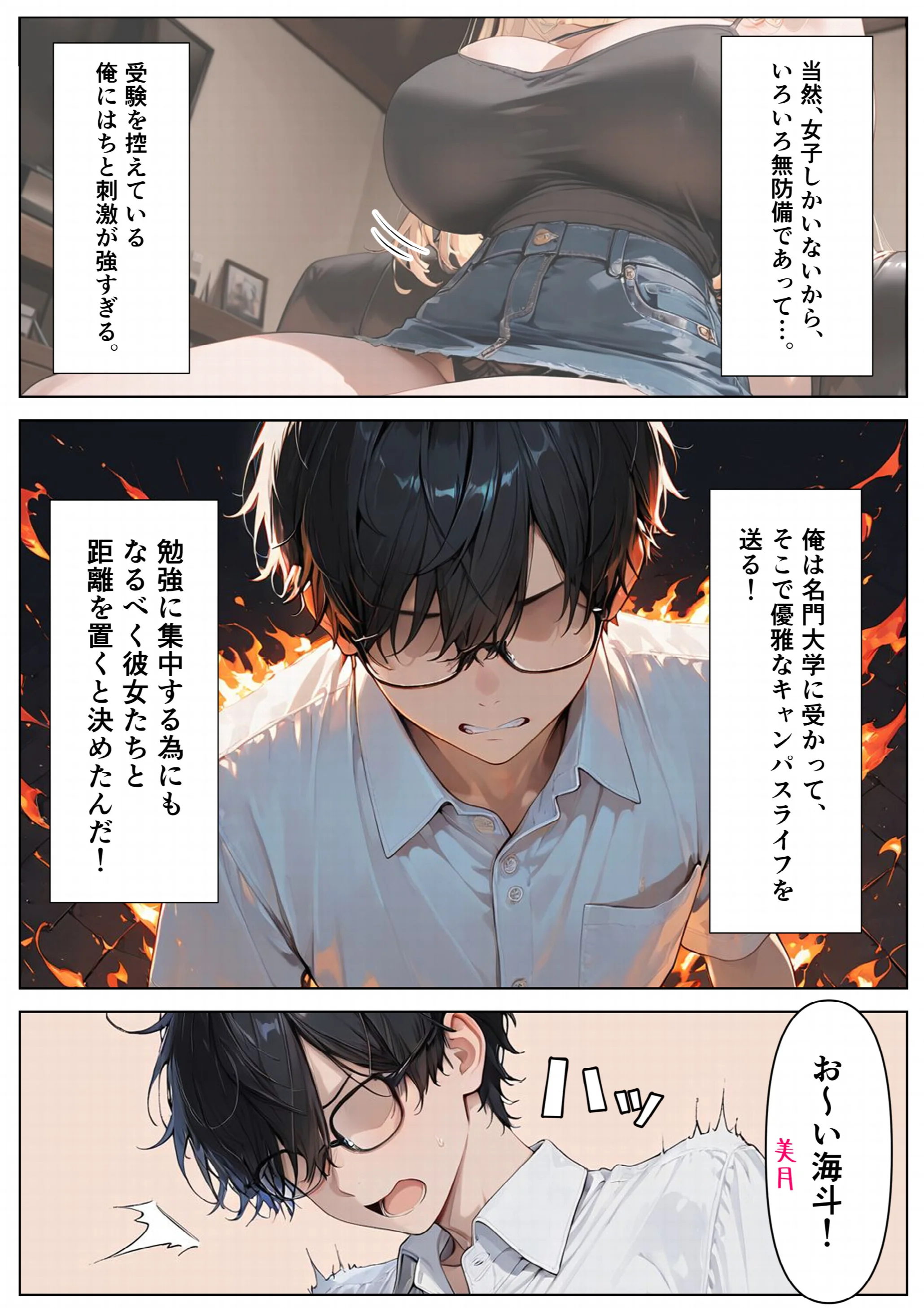ねーちゃんの友達の爆乳ギャルに何度も射精管理された話ページ5