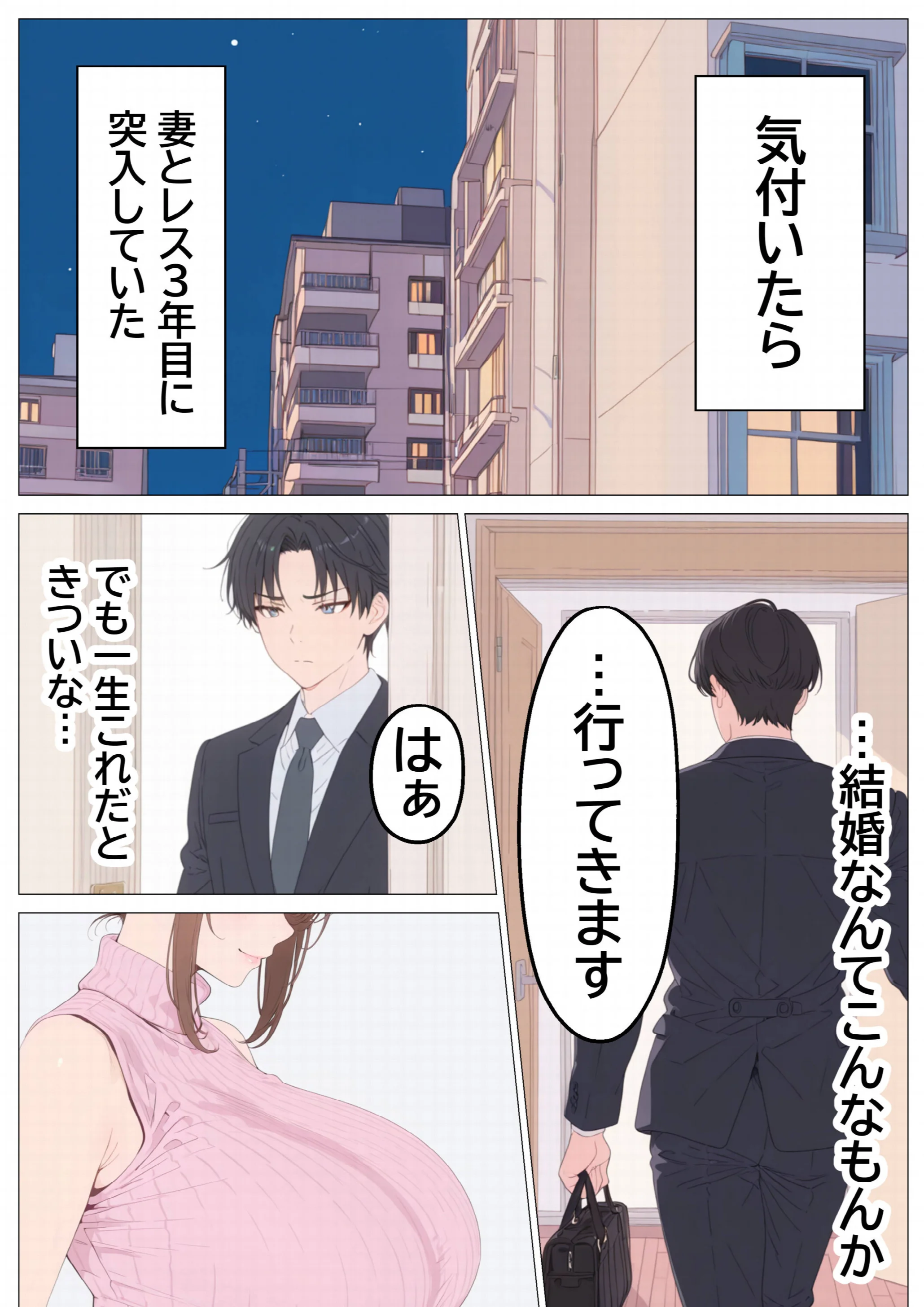 妻とレス3年目の俺。隣に引越してきたのは欲求不満の爆乳人妻で……ページ4