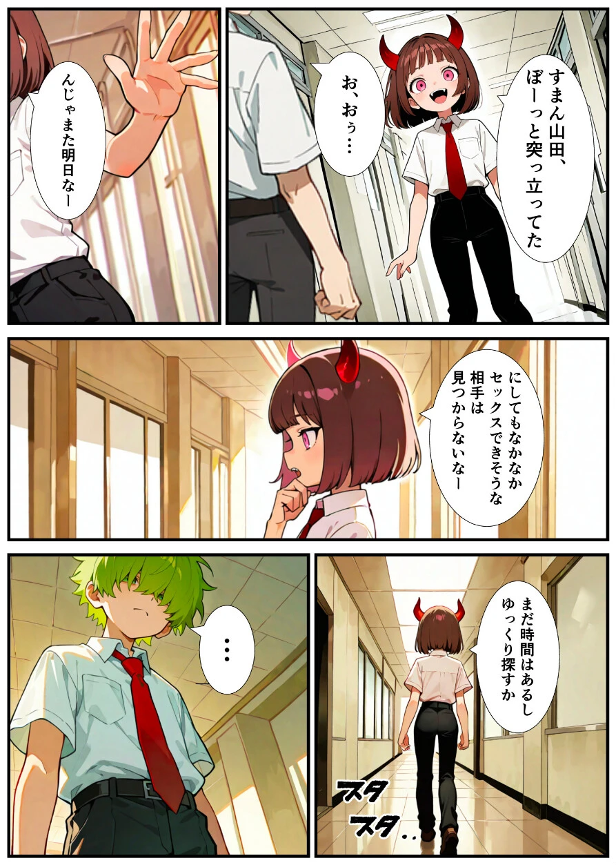 突然淫魔に女体化した俺が学校で初めてセックスする話ページ11