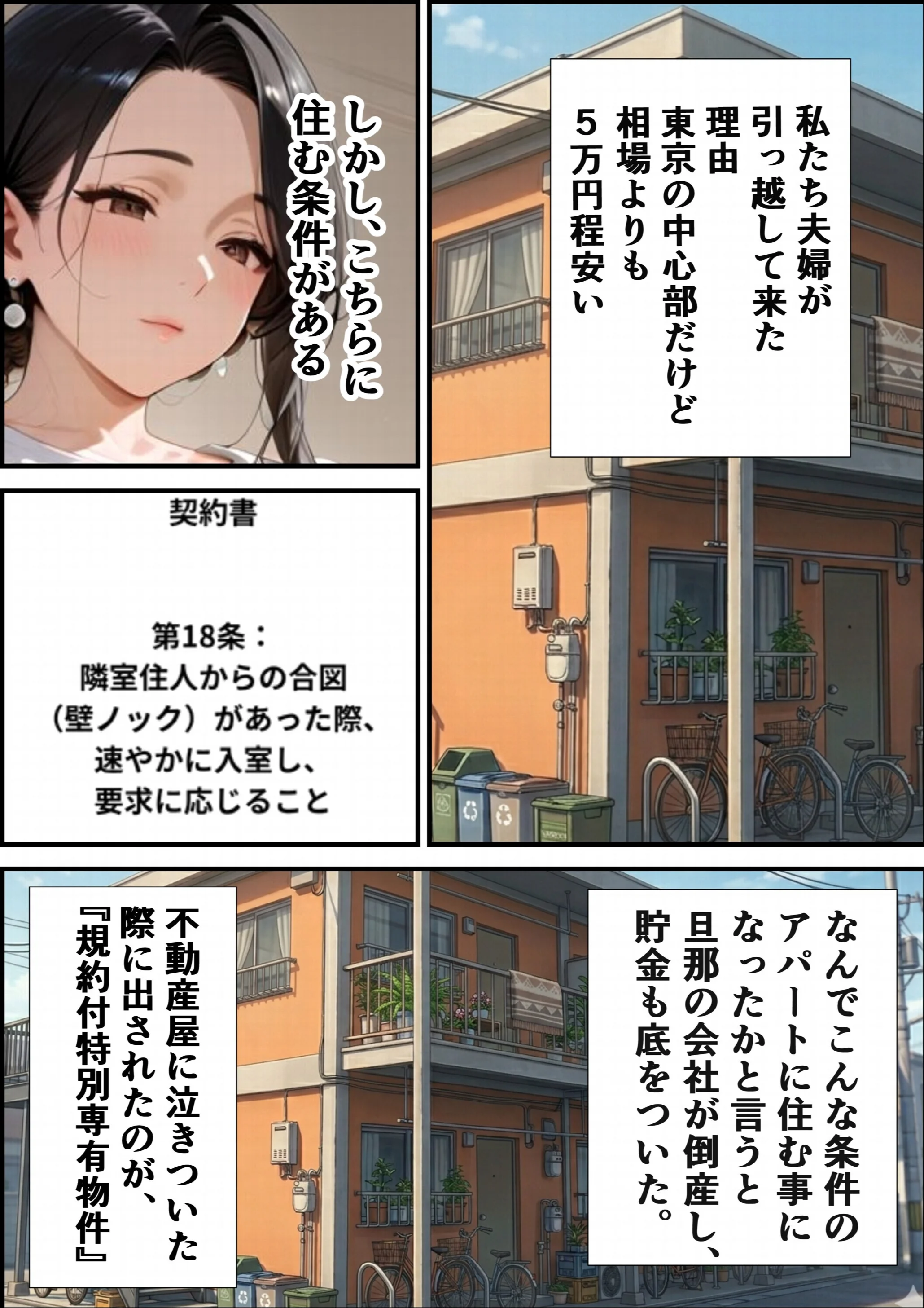 訳あり物件ーノックで隣人の性処理係ー隣人に壁に突き立てられメス声絶頂ページ2