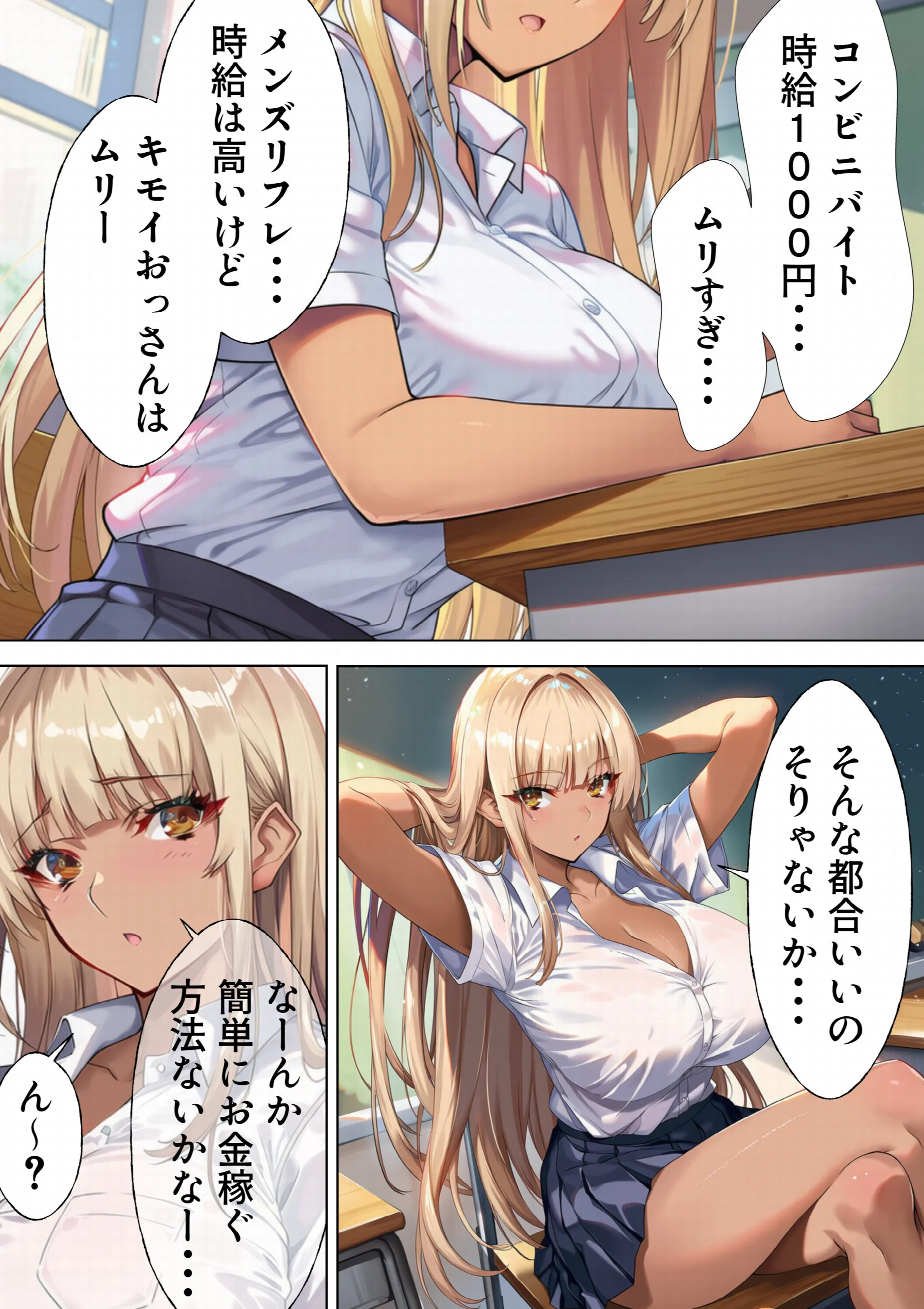 黒ギャルJK 舐めてたオタクと立場逆転SEXページ5