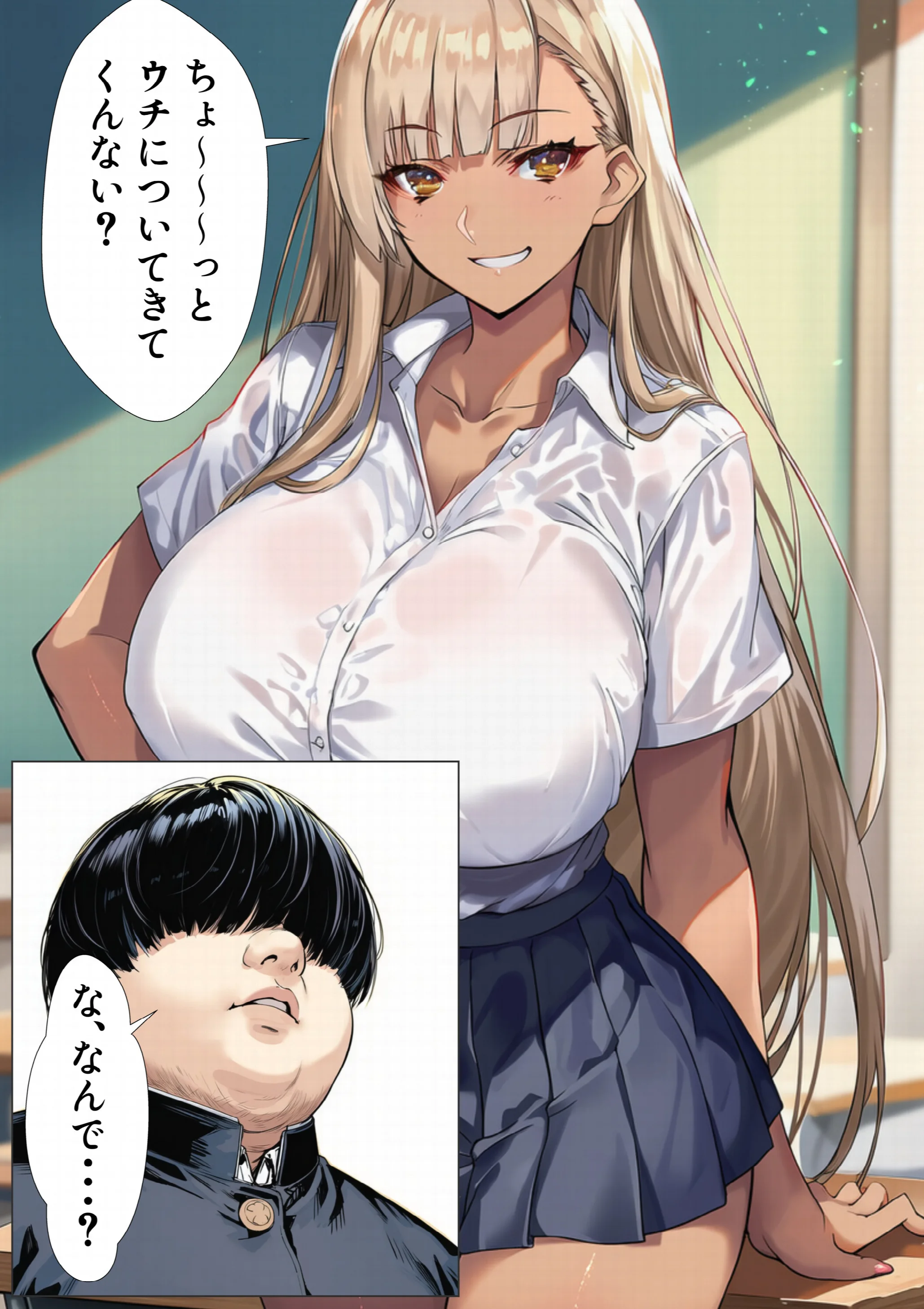 黒ギャルJK 舐めてたオタクと立場逆転SEXページ7