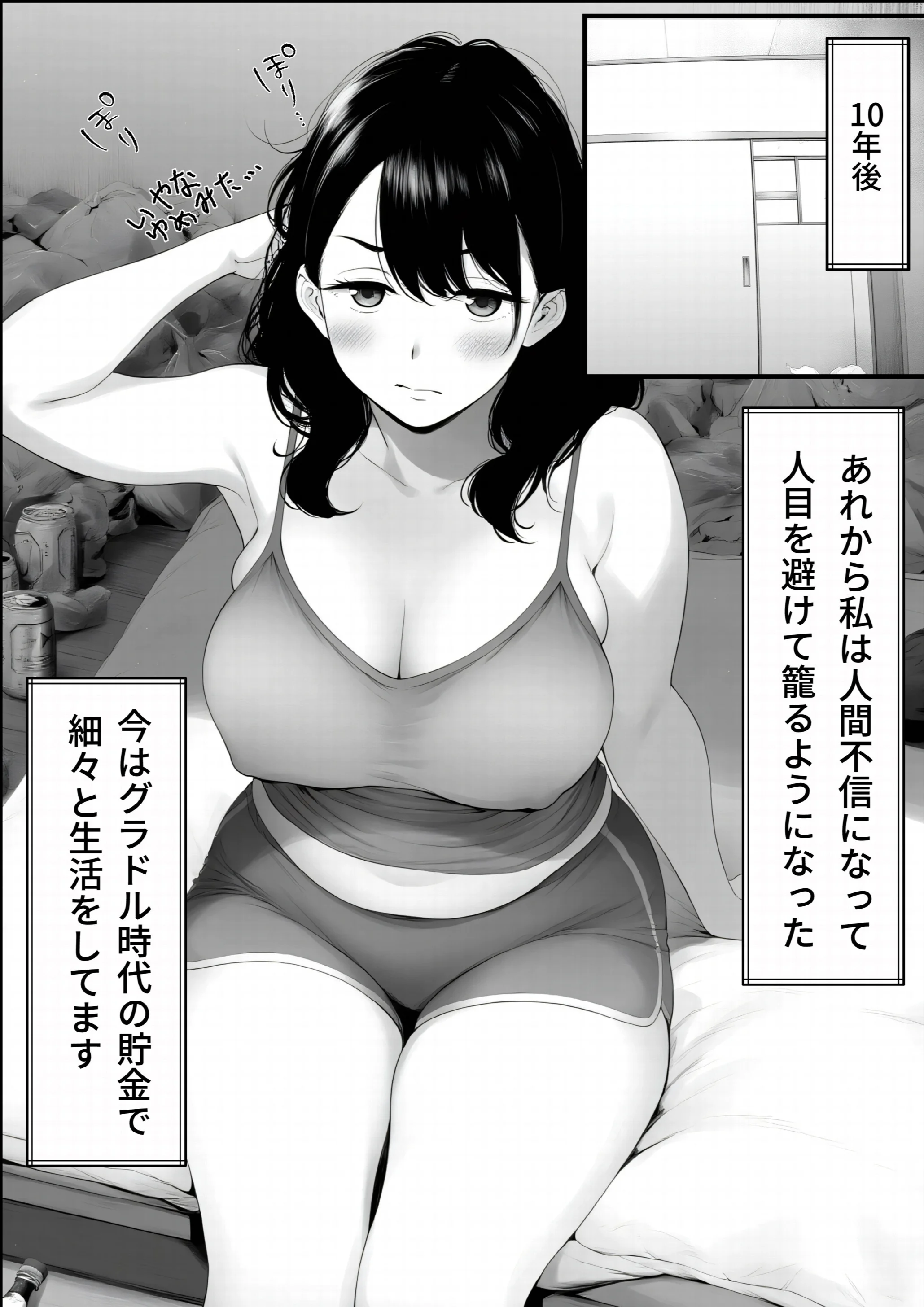 嘘のゴシップで引退した元グラドル(35)が精液中毒になる話ページ9