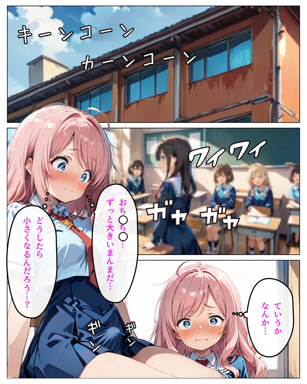 寄生チ〇ポに快楽堕ちして女子校の同級生に種付けしまくるページ11