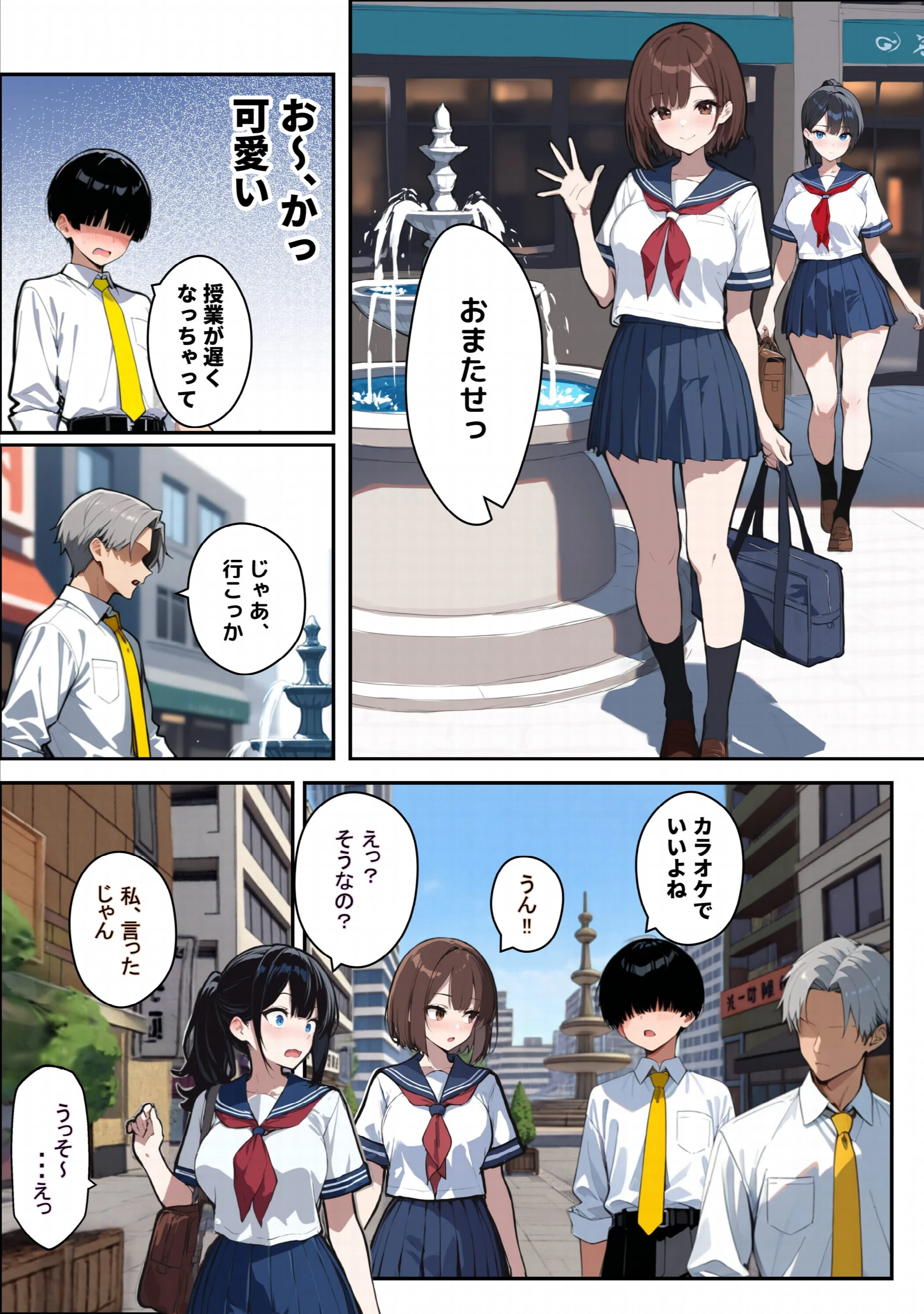 他校で噂のヤリマンちゃんに友達もいるのに、カラオケでマ〇コを貸してもらった件ページ3