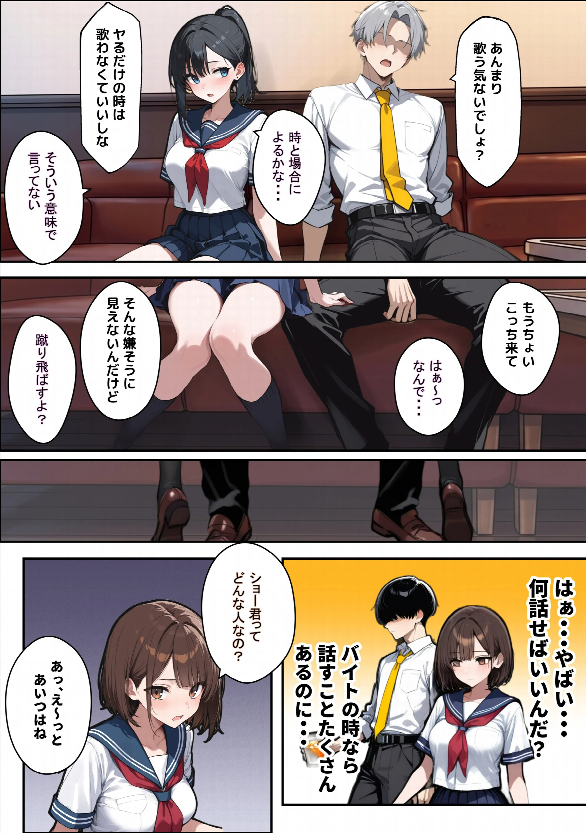 他校で噂のヤリマンちゃんに友達もいるのに、カラオケでマ〇コを貸してもらった件ページ10