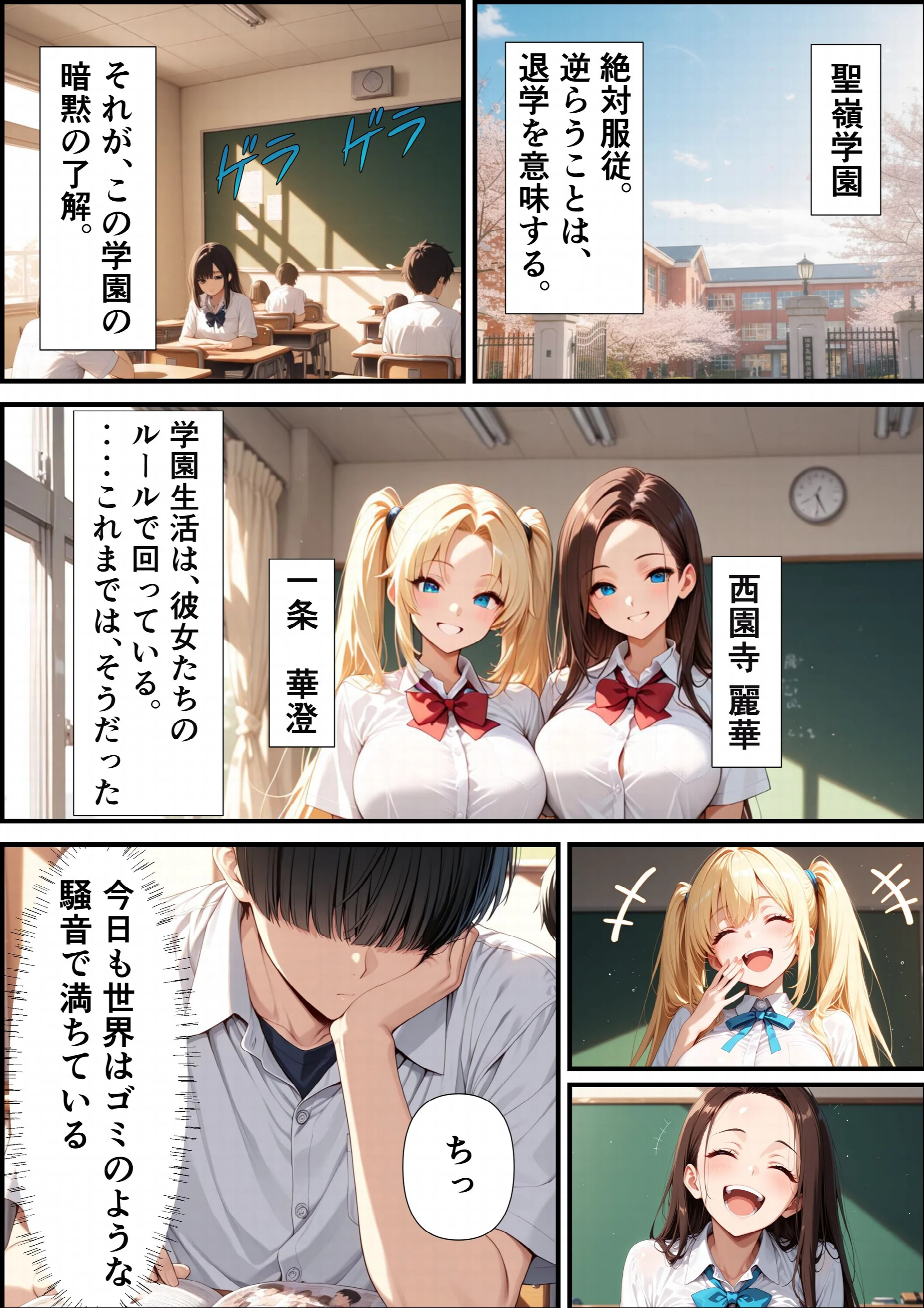 校則改変アプリ〜ゴミ扱いしてた俺の肉〇で女王たちがメス堕ち