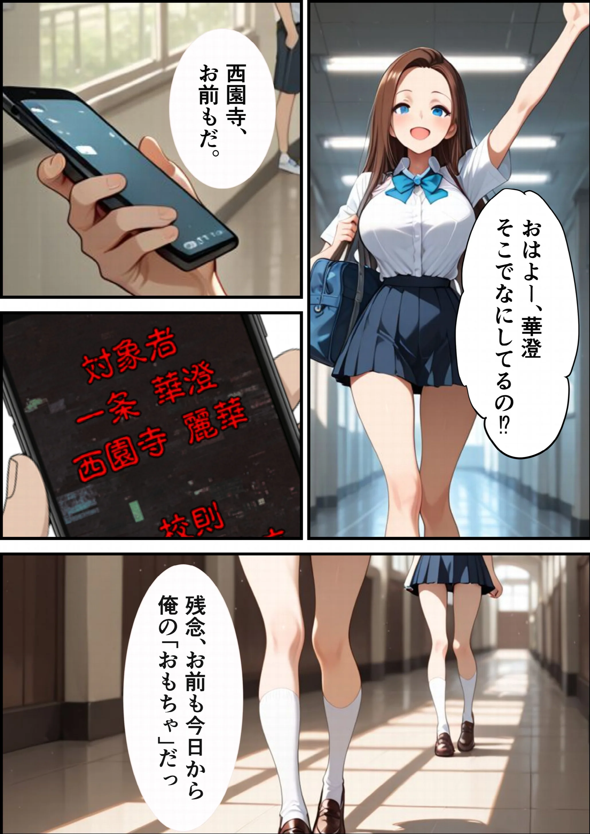 校則改変アプリ〜ゴミ扱いしてた俺の肉〇で女王たちがメス堕ちページ11