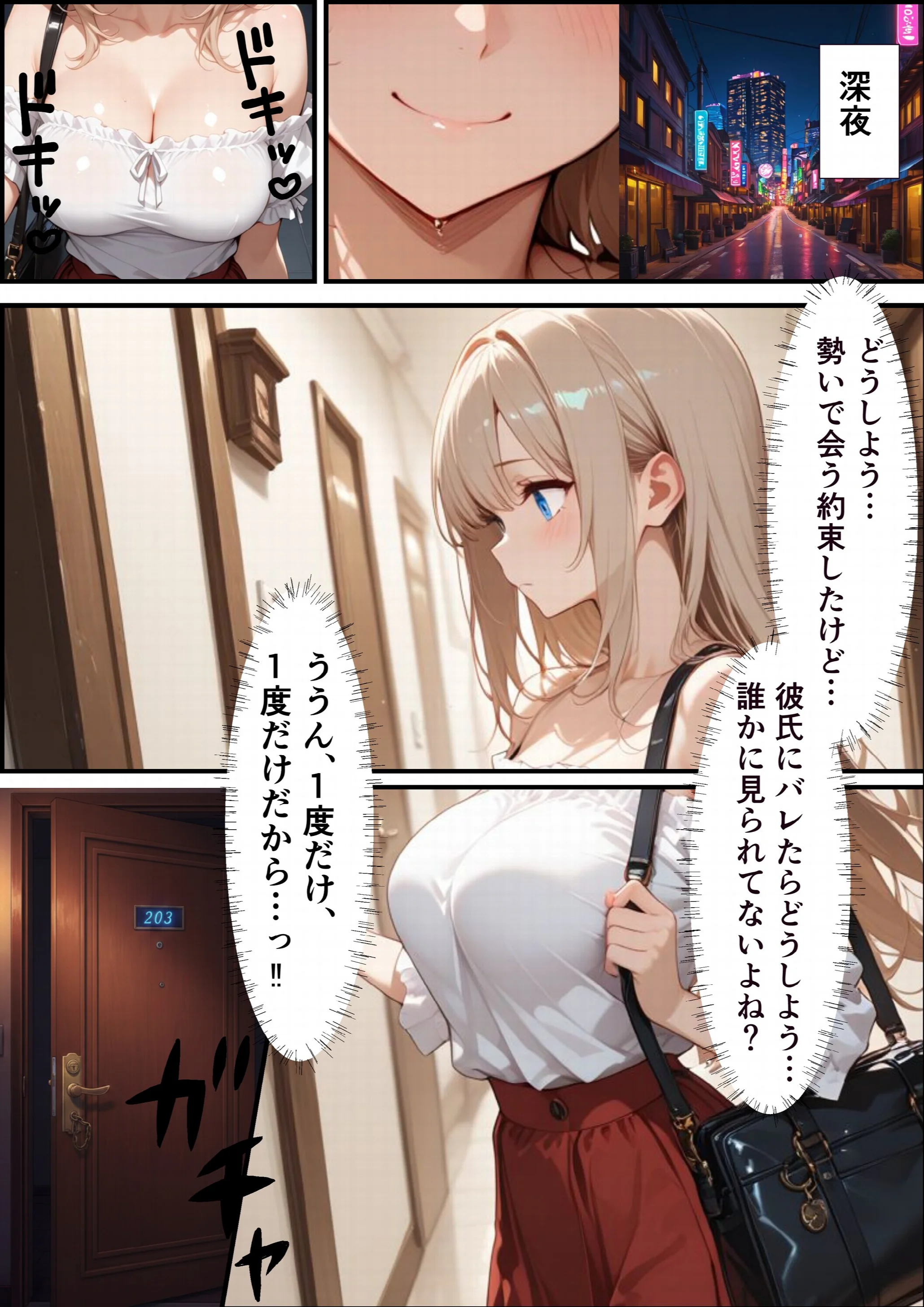 パパ活ギャル〜粗〇ンカレシじゃ届かない最奥までキモ教師のデカ〇ンでメス堕ちページ4