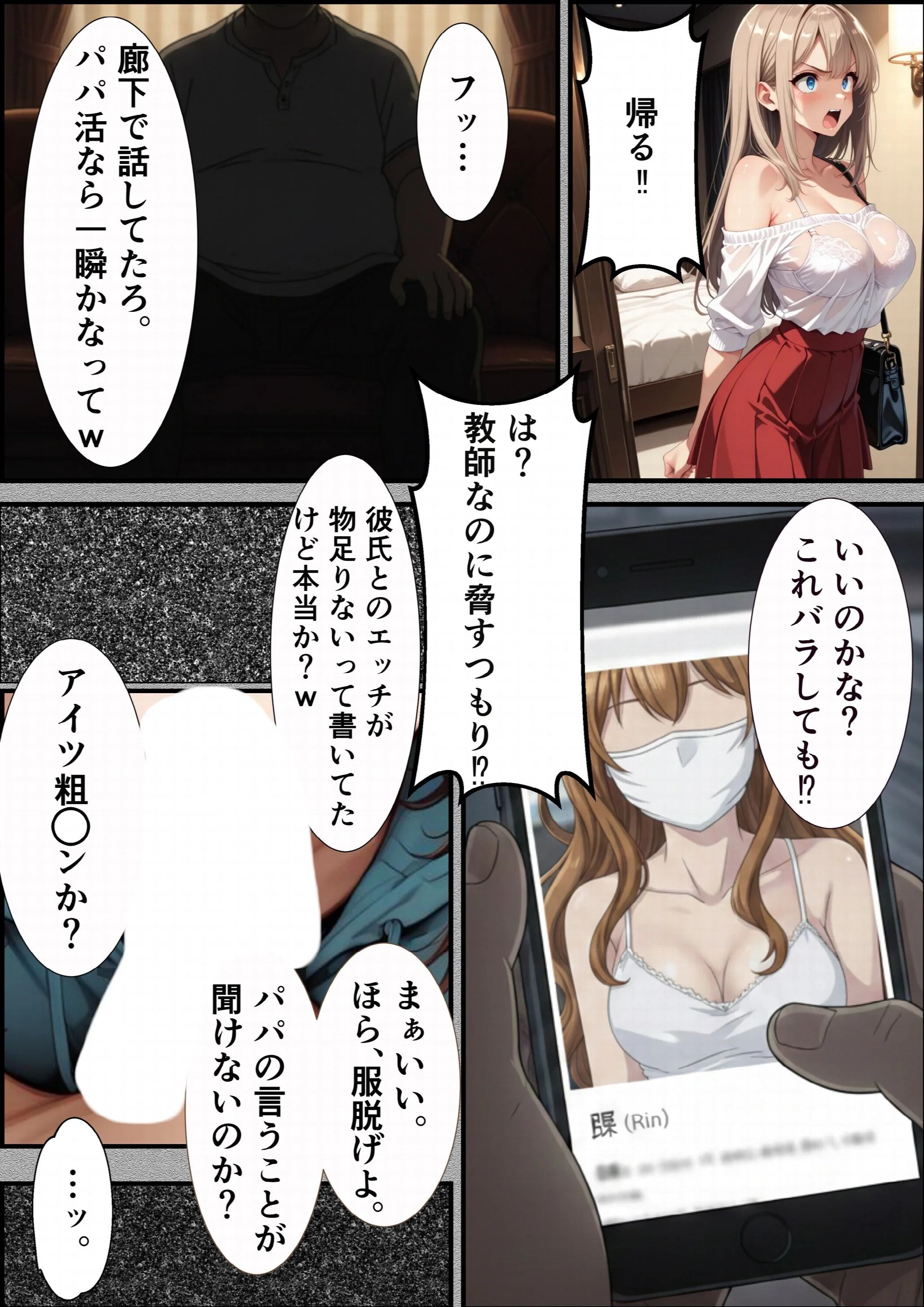パパ活ギャル〜粗〇ンカレシじゃ届かない最奥までキモ教師のデカ〇ンでメス堕ちページ6